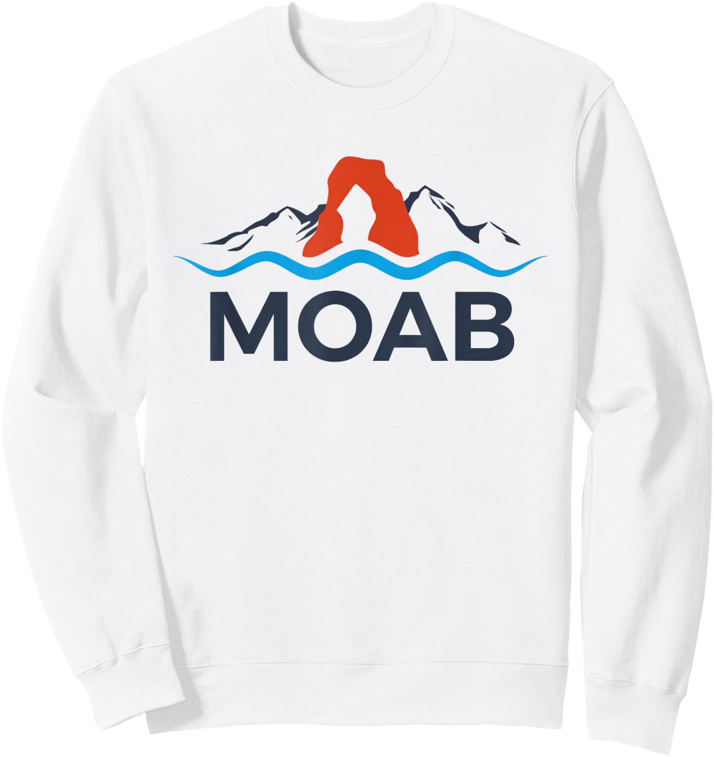 Moab Shirt Moab Utah Arches National Park Sweatshirt - Sweatshirt | White