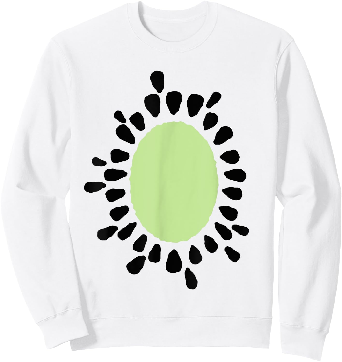 Kiwi Easy Costume Halloween Fruit Lover School Teacher Fun Women Kids Sweatshirt - Sweatshirt | White