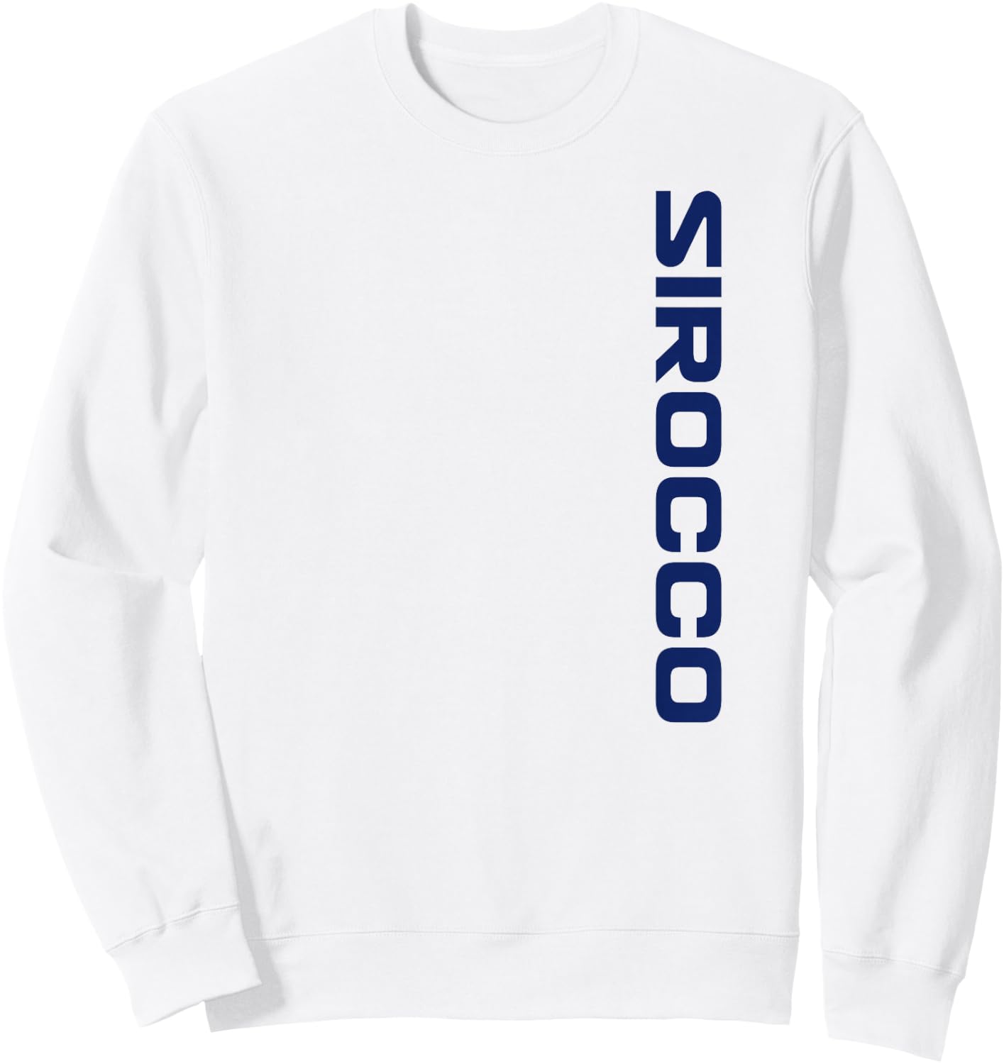 Sirocco below the deck shirt Updated with Boat on Back Side Sweatshirt - Sweatshirt | White