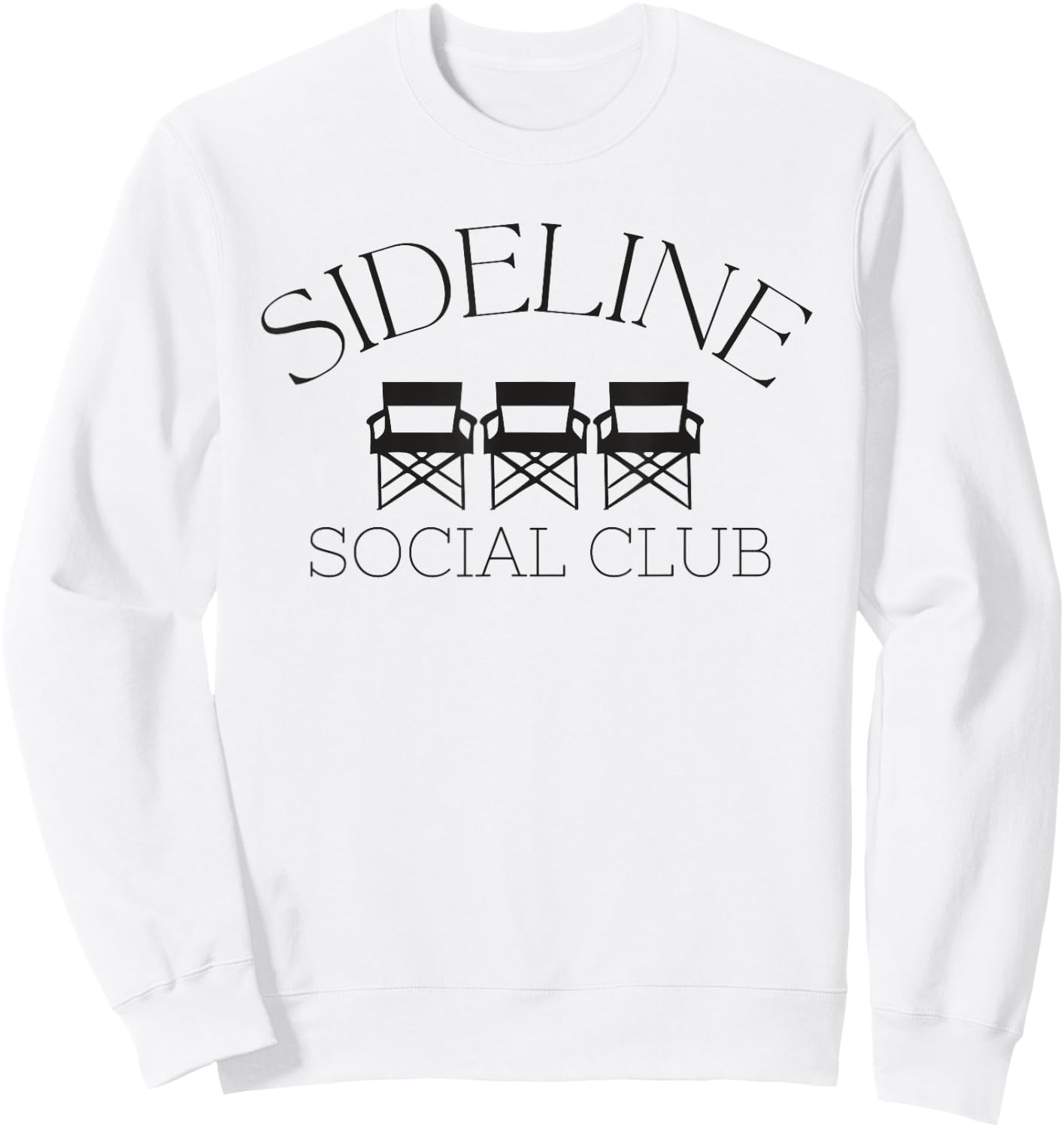 Vintage Sideline Social Club Game Day Sweatshirt - Sweatshirt | White
