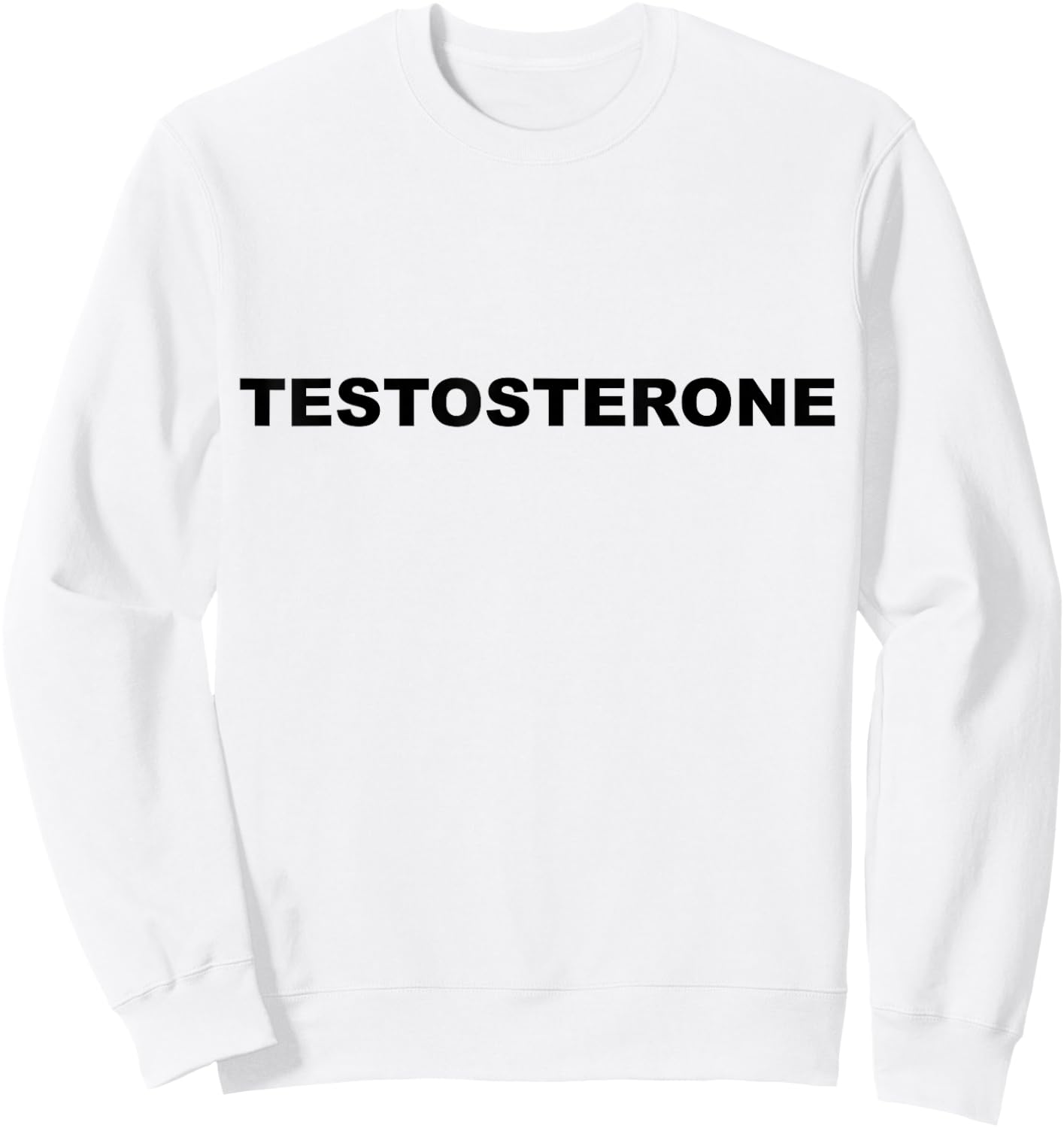 Muscle and Gym Testosterone Sweatshirt - Sweatshirt | White