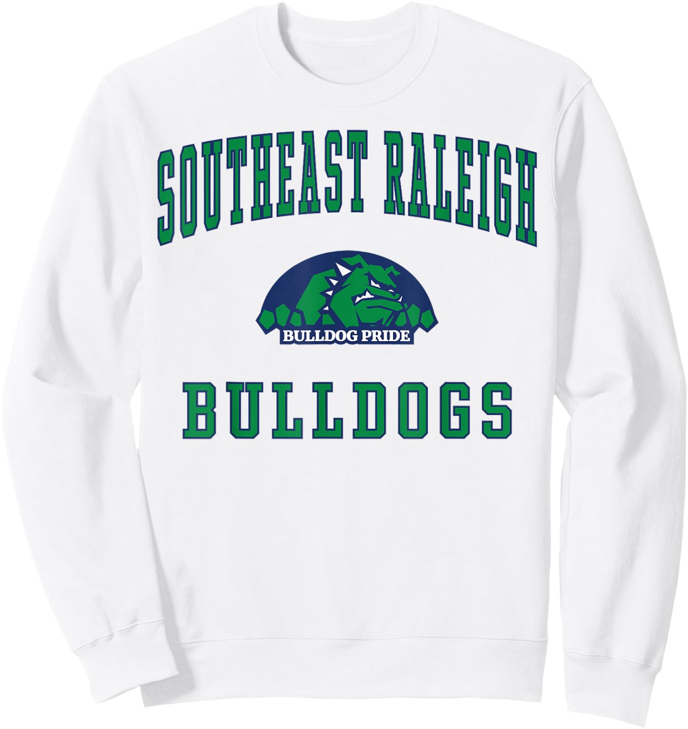 Southeast Raleigh High School Bulldogs Sweatshirt - Sweatshirt | White