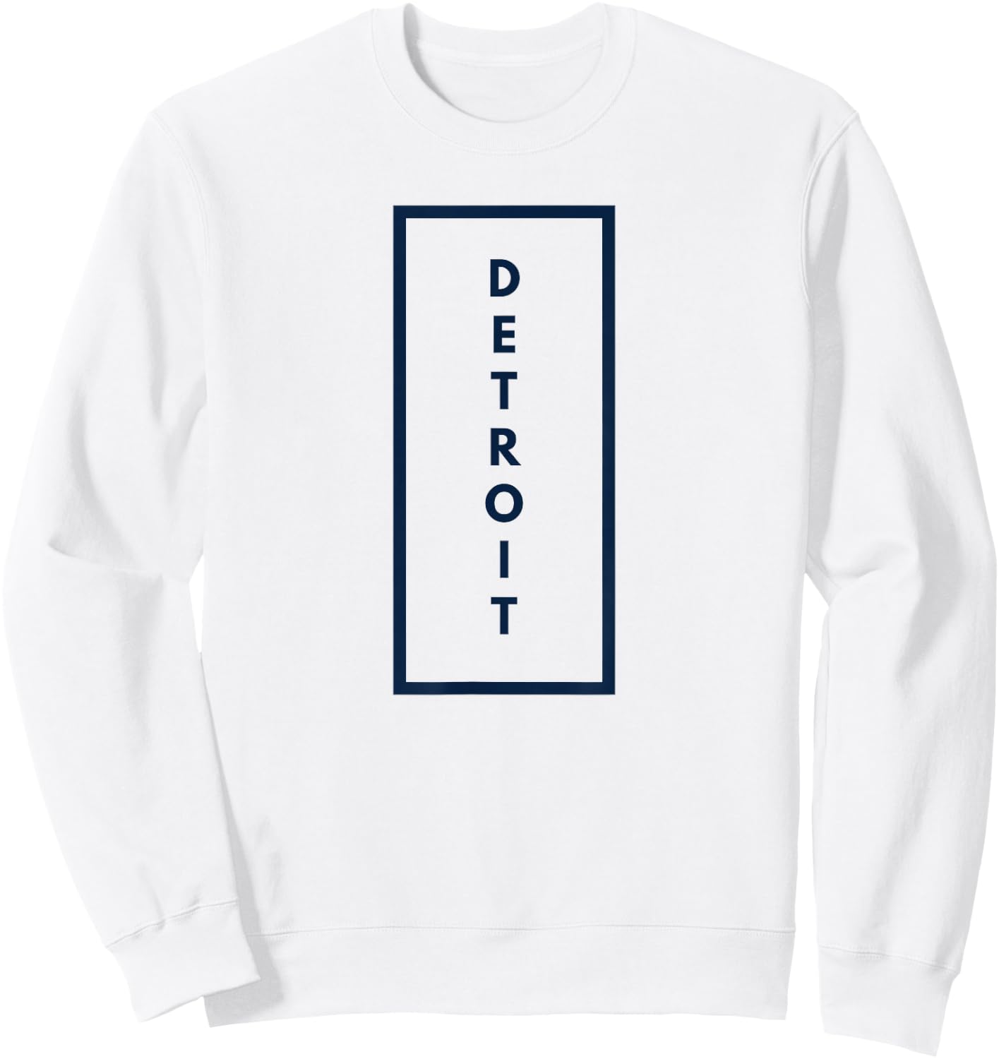Detroit Orange and Blue Baseball T Shirt Tiger Sweatshirt - Sweatshirt | White
