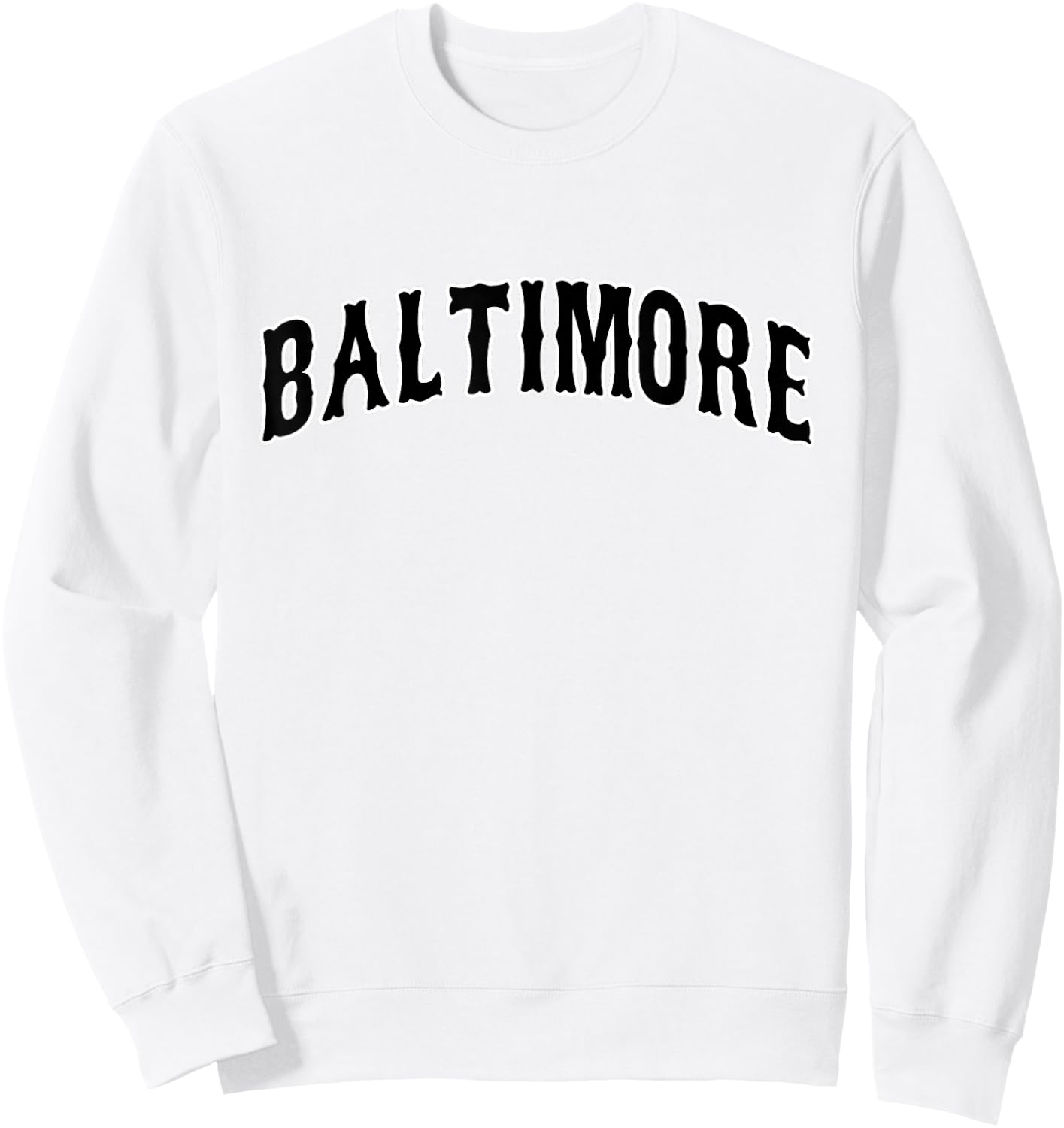 Baltimore - Throwback Design - Classic Sweatshirt - Sweatshirt | White
