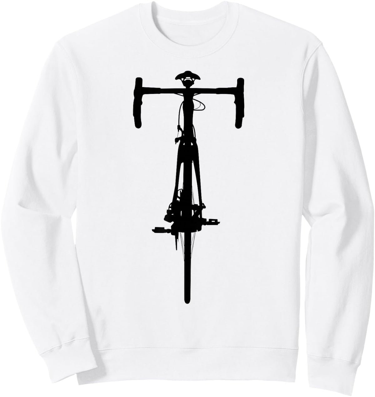 Road Bike Cycling T Shirts - Cycling Shirts Sweatshirt - Sweatshirt | White