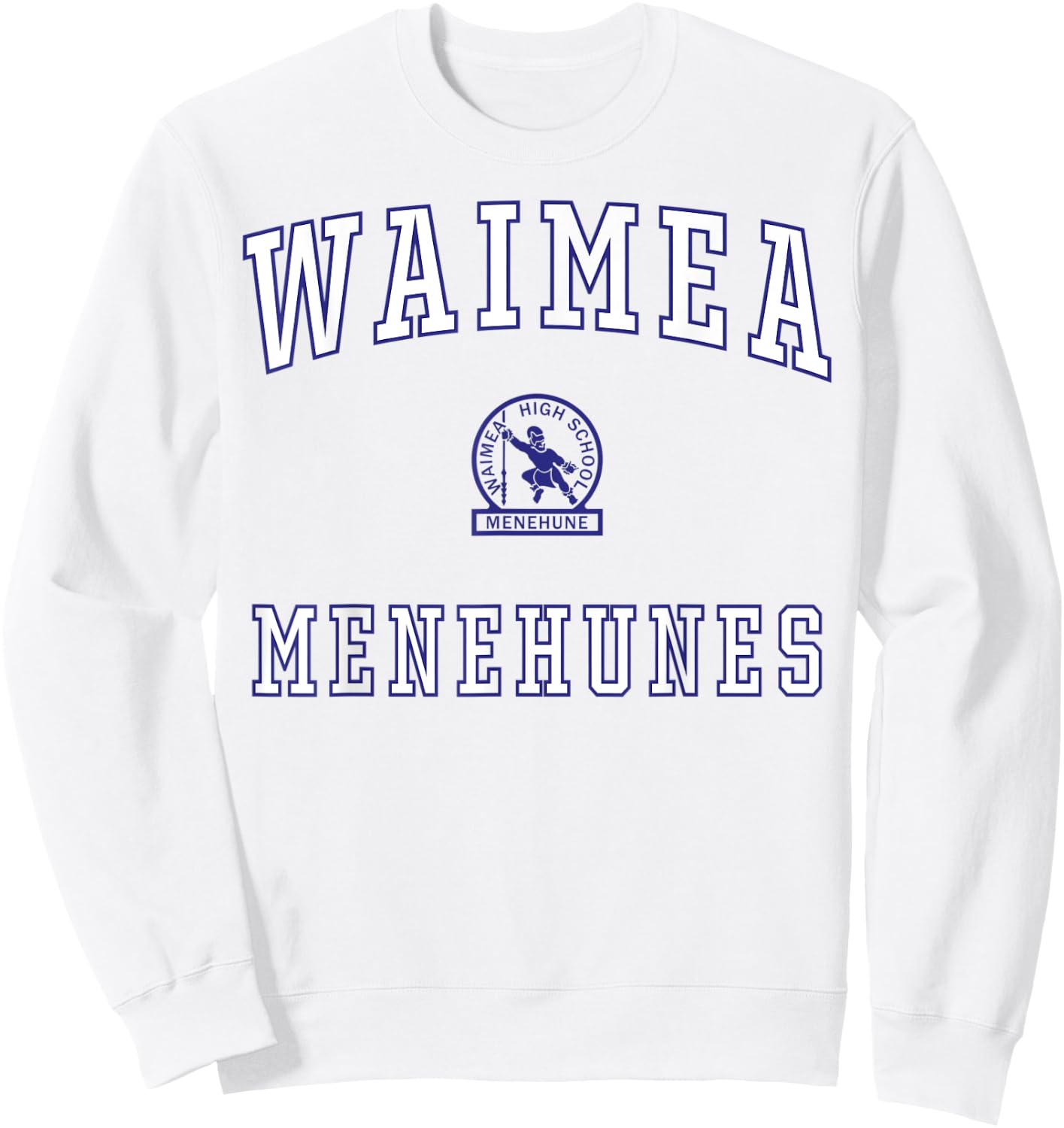 Waimea High School Menehunes Sweatshirt - Sweatshirt | White