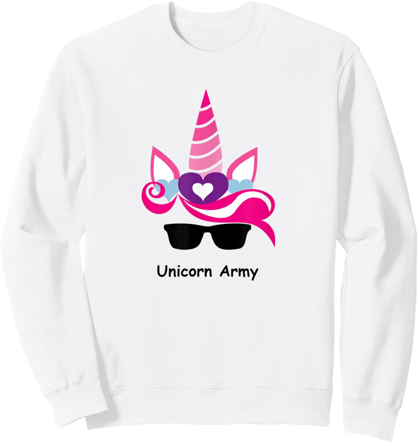Unicorn Army Sweatshirt - Sweatshirt | White