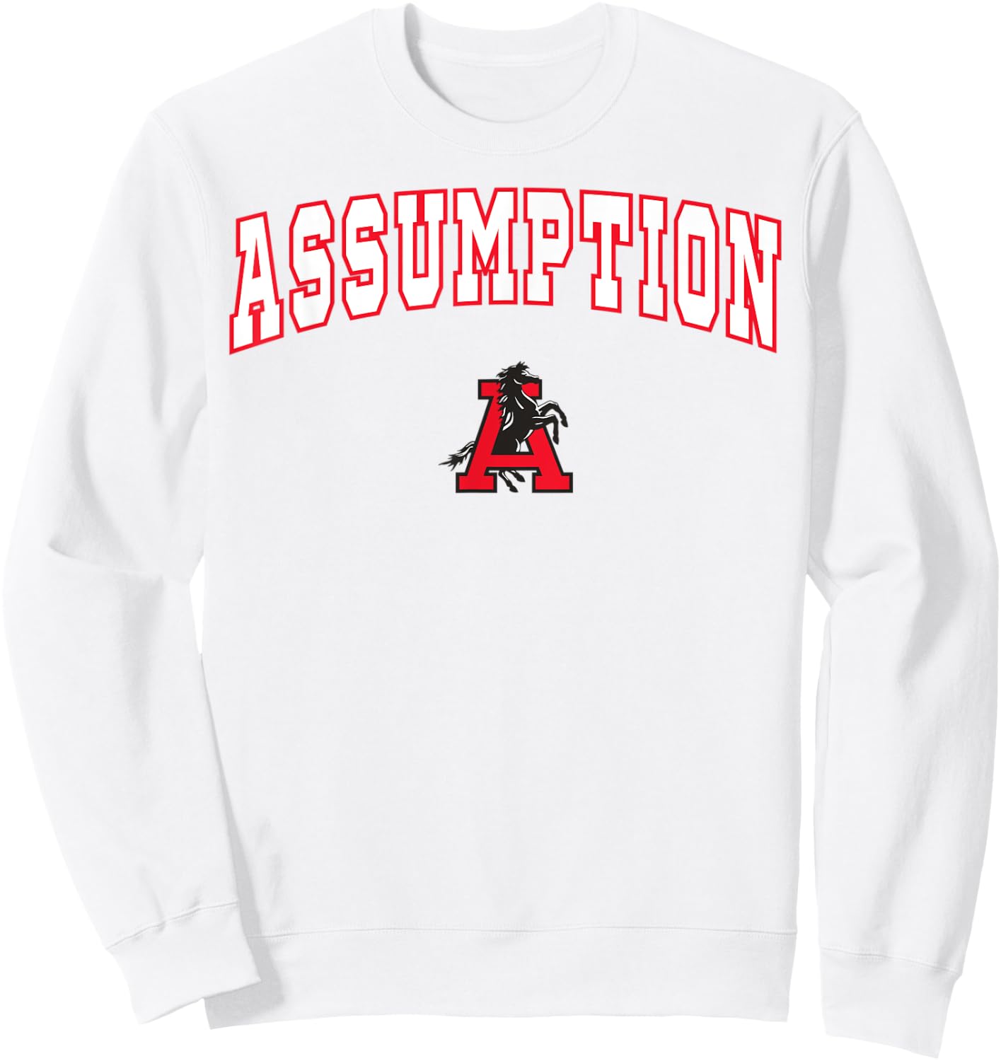 Assumption High School Mustangs C2 Sweatshirt - Sweatshirt | White