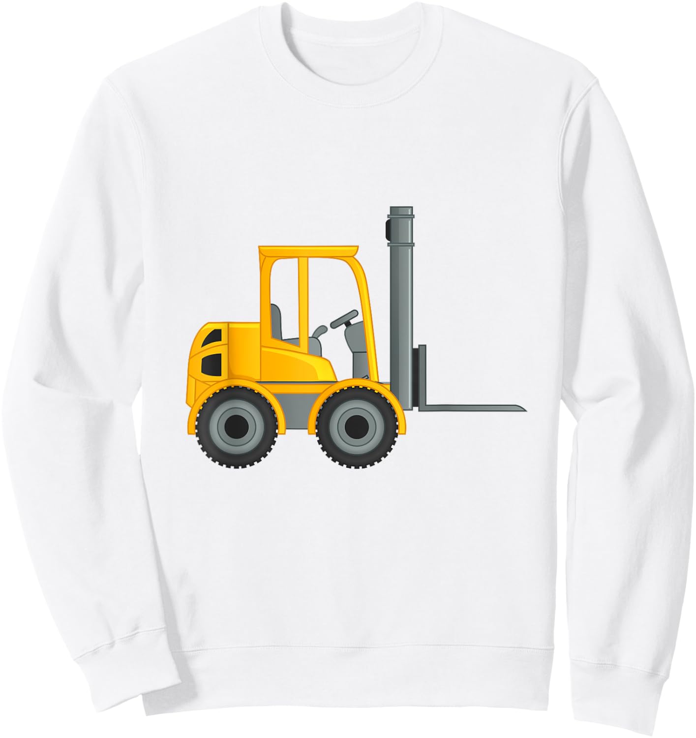 Forklift for Kids Lift Truck Sweatshirt - Sweatshirt | White