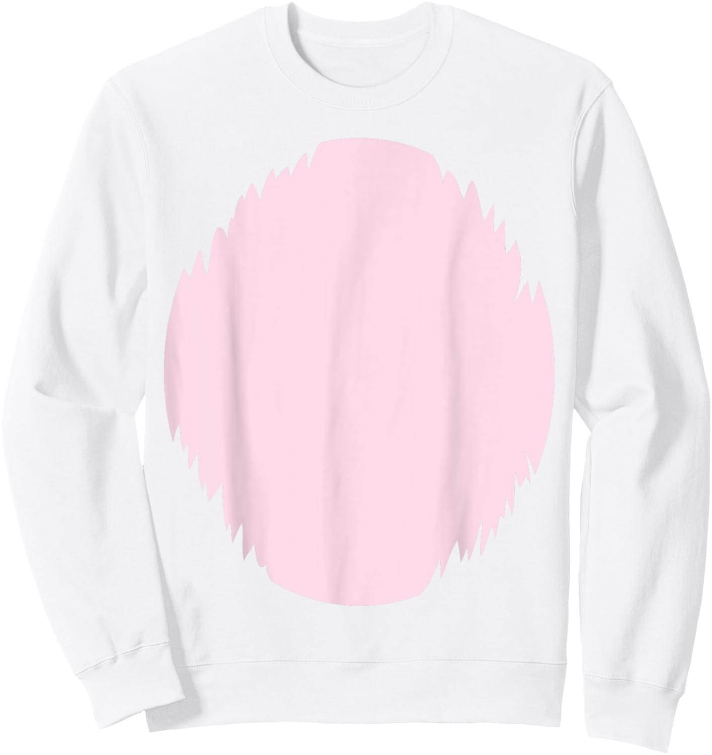 Cute Easter Bunny Costume Pink White Belly Dress Up Shirt Sweatshirt - Sweatshirt | White