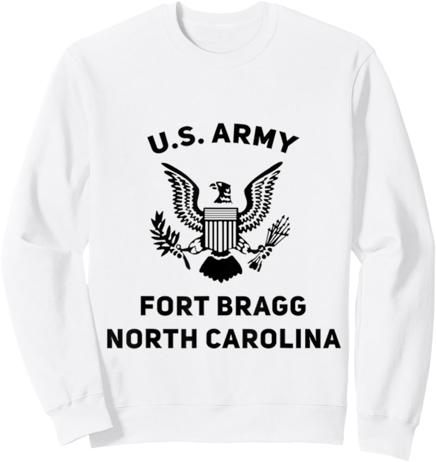 U.S Army Fort Bragg North Carolina Support Sweatshirt - Sweatshirt | White