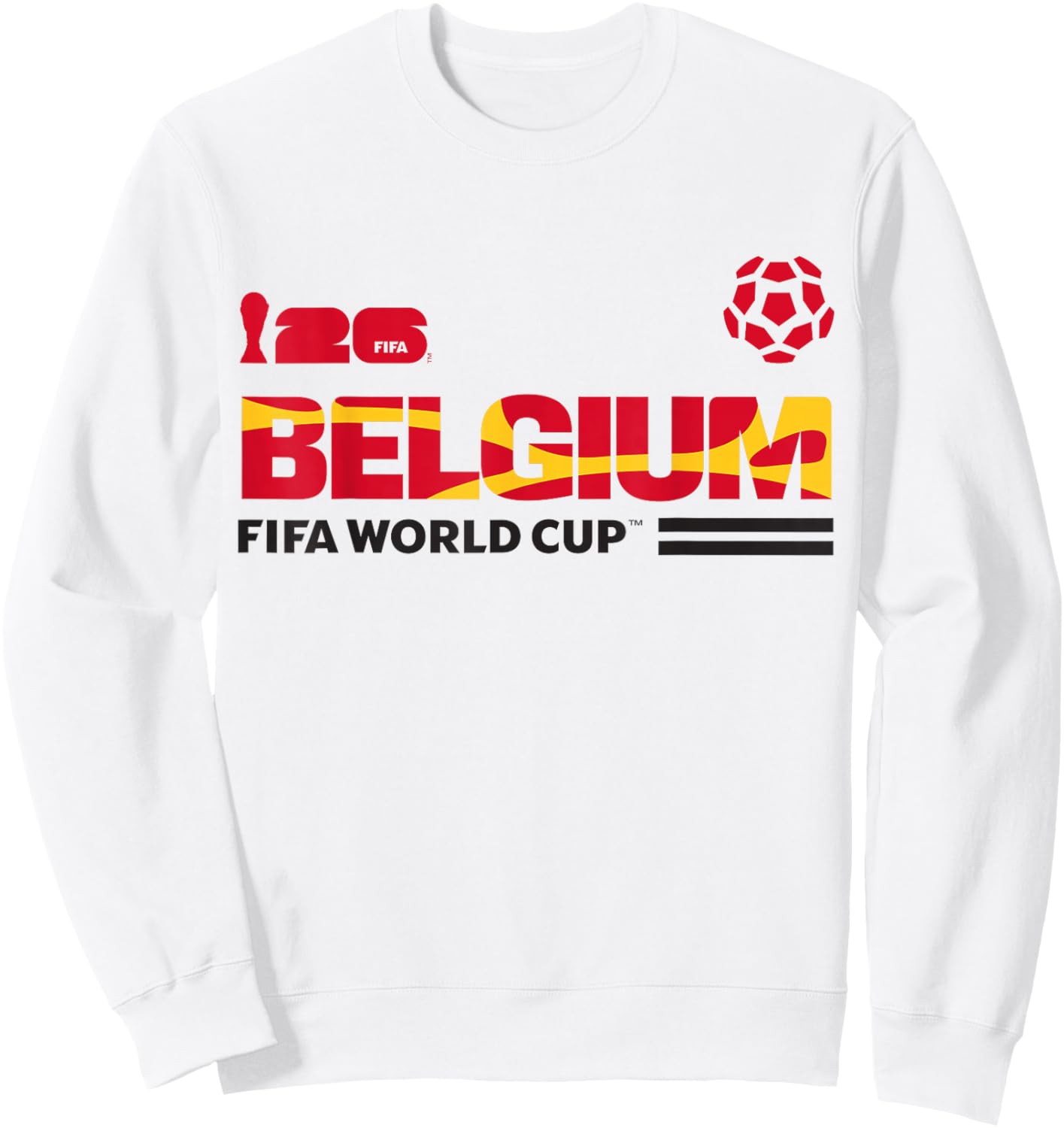 FIFA World CUP26 Qualifier Belgium Sweatshirt - Sweatshirt | White