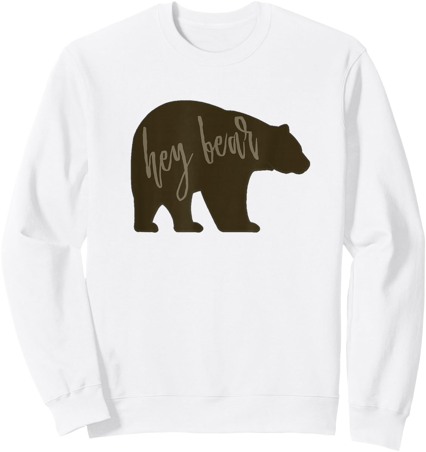 Hey Bear Shirt Sweatshirt - Sweatshirt | White