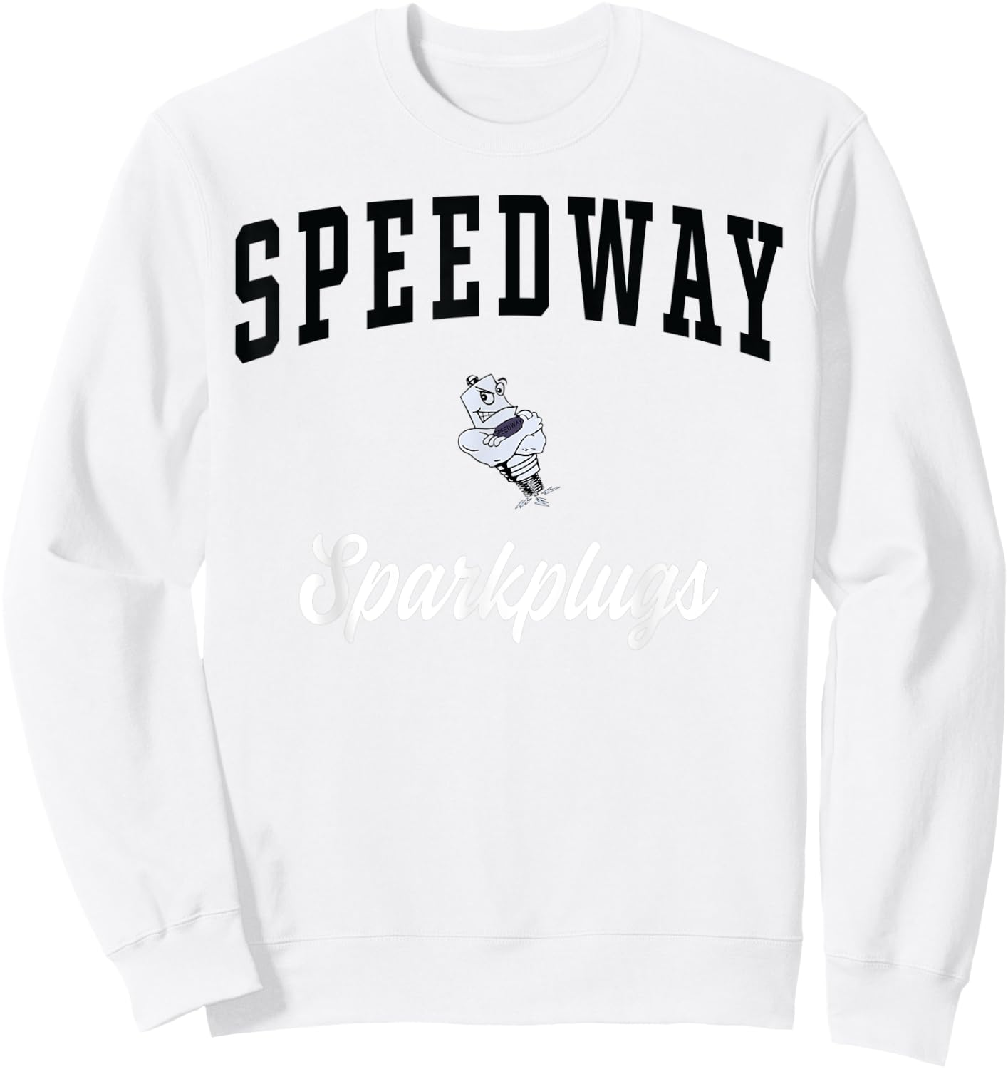 Speedway High School Sparkplugs Sweatshirt - Sweatshirt | White