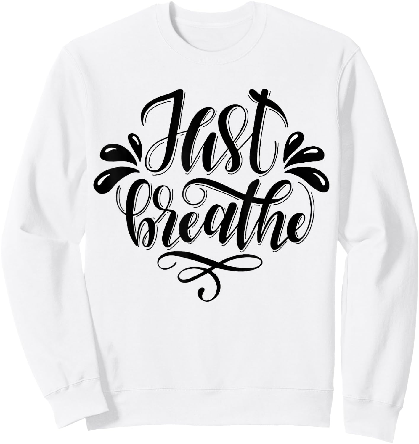 Just Breathe Sweatshirt - Sweatshirt | White