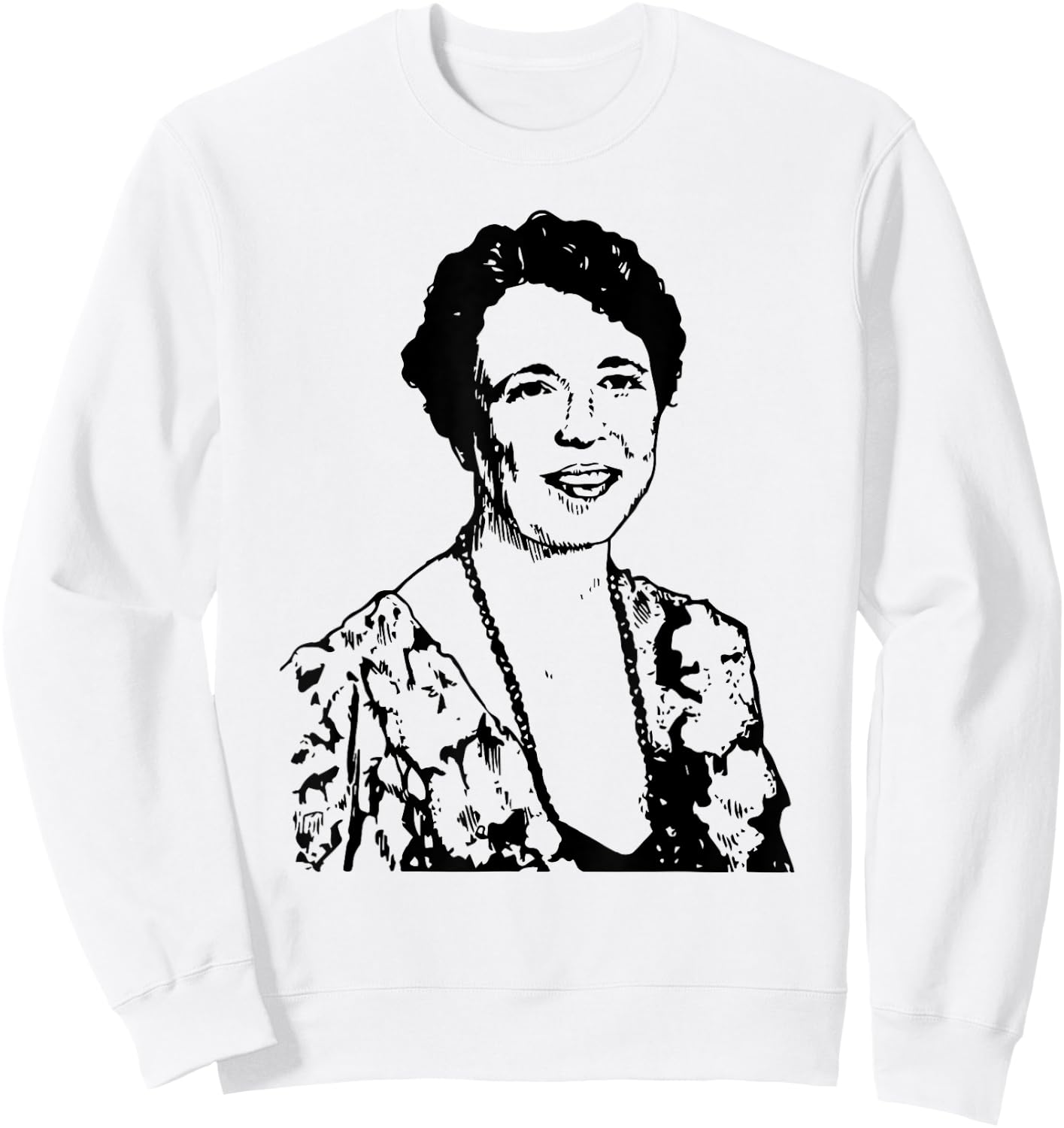 Eleanor Roosevelt Portrait Gift Sweatshirt - Sweatshirt | White