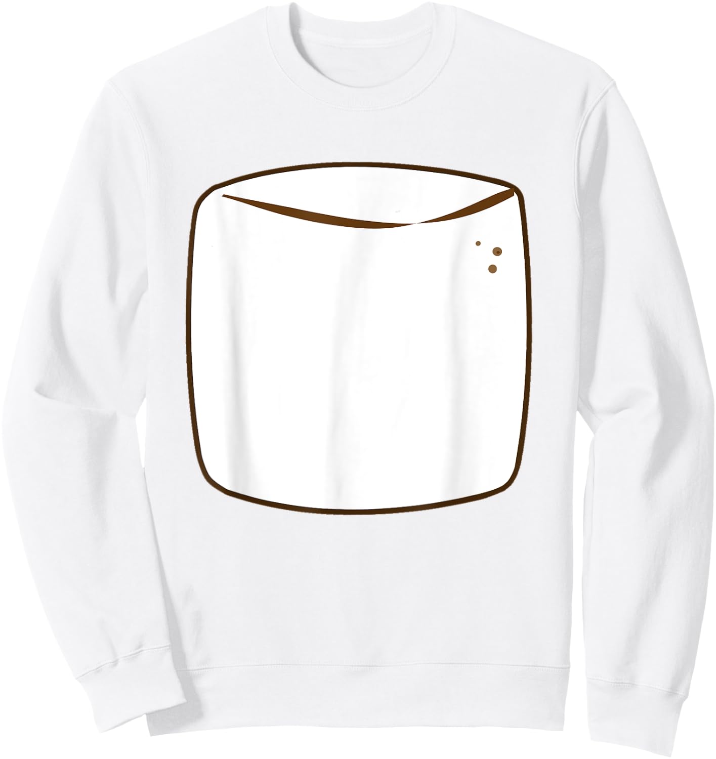 Marshmallow Group S'more Halloween Costume Sweatshirt - Sweatshirt | White