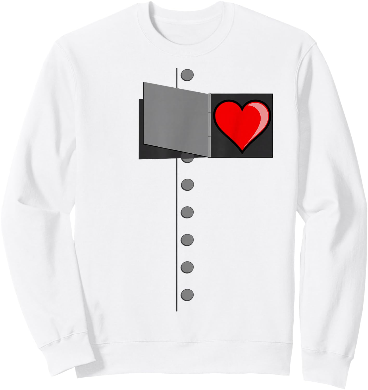 Oz Tin Man Heart Halloween Wizard of OZ Tin Man Costume Sweatshirt - Sweatshirt | White