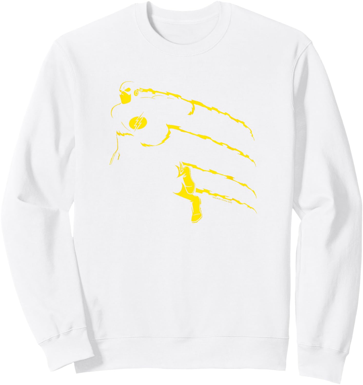 DC Comics The Flash -Adults & Kids Red Short Sleeve - Small Sweatshirt - Sweatshirt | White