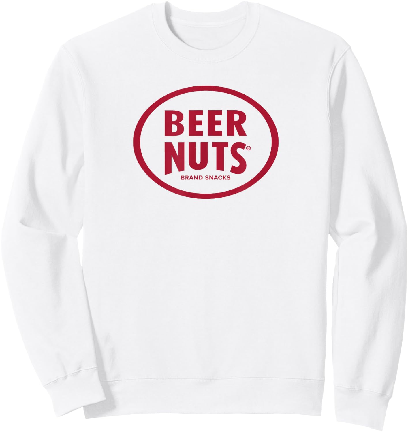 BEER NUTS | Classic Red Logo . Graphic gym Sweatshirt - Sweatshirt | White