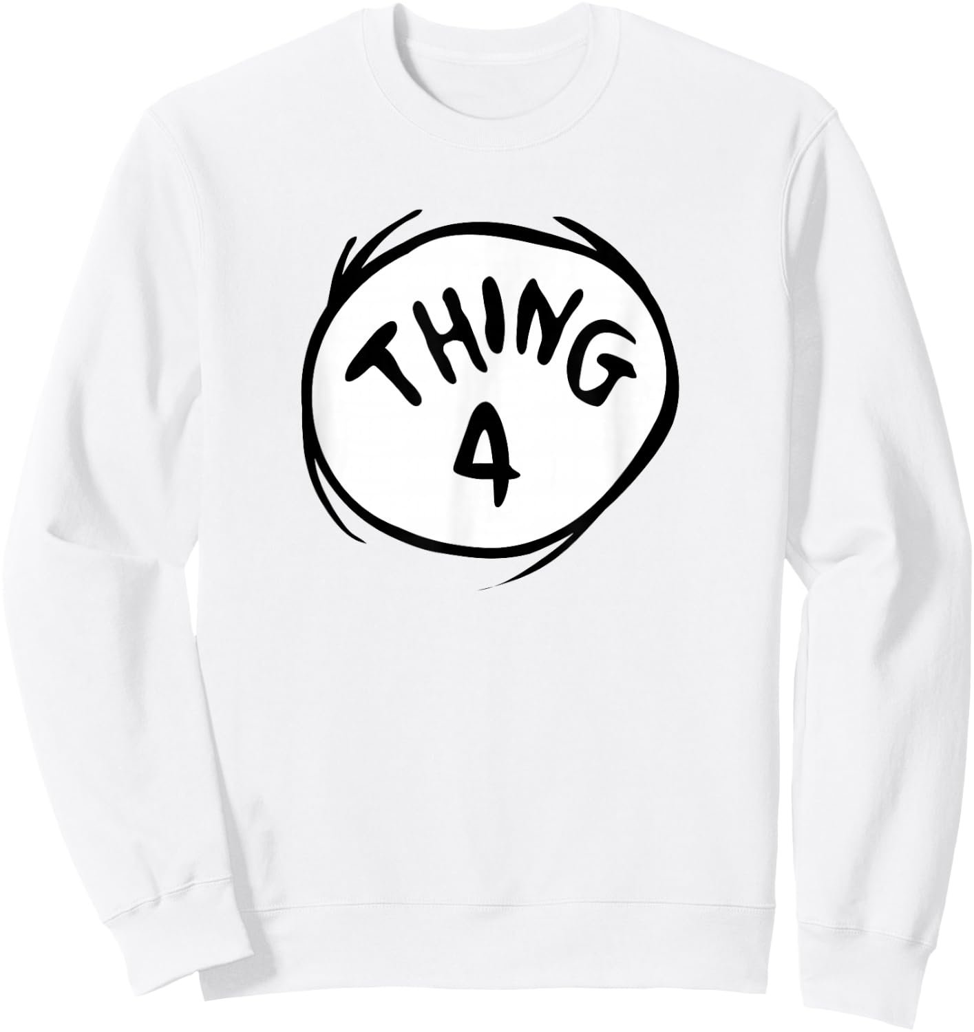 Dr. Seuss Thing 4 Emblem Colour Option Sweatshirt - Sweatshirt | White