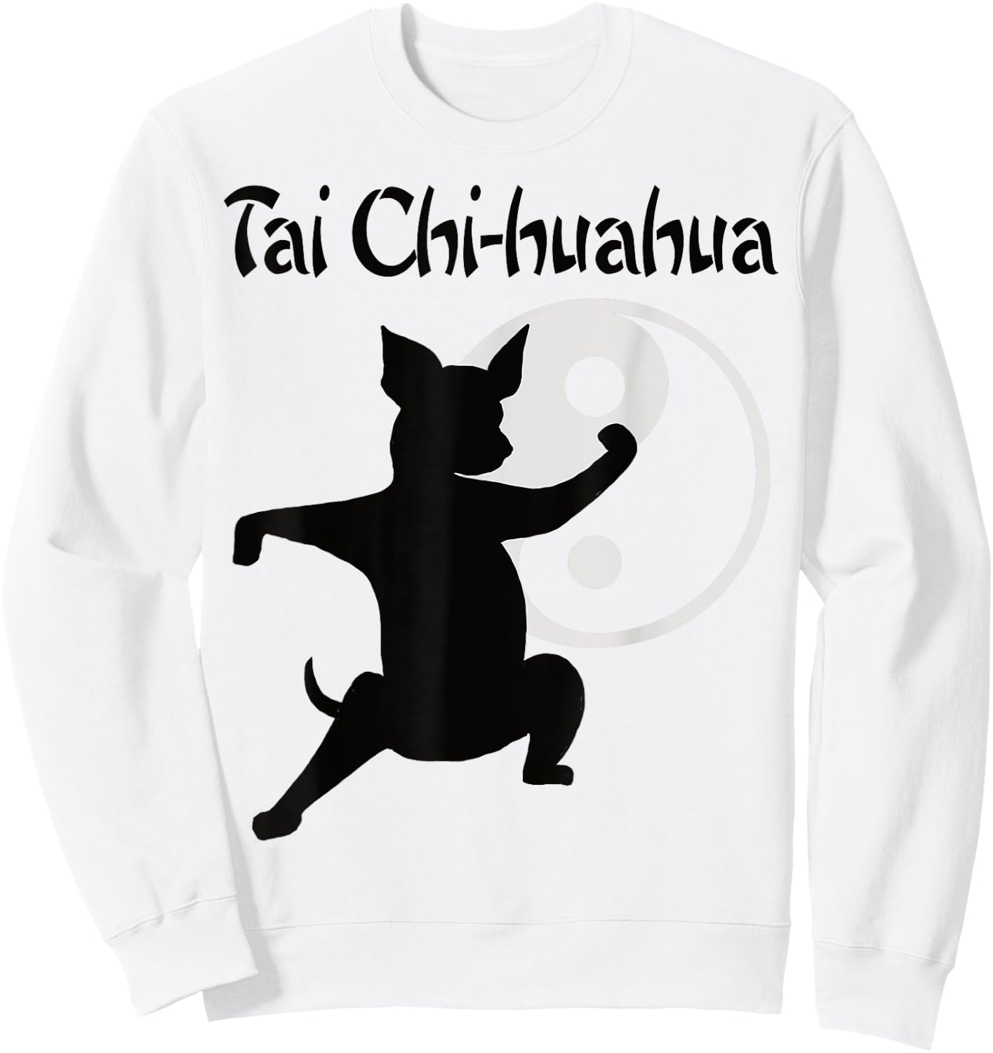 Chihuahua Animals Tai Chi Kung Fu Sweatshirt - Sweatshirt | White