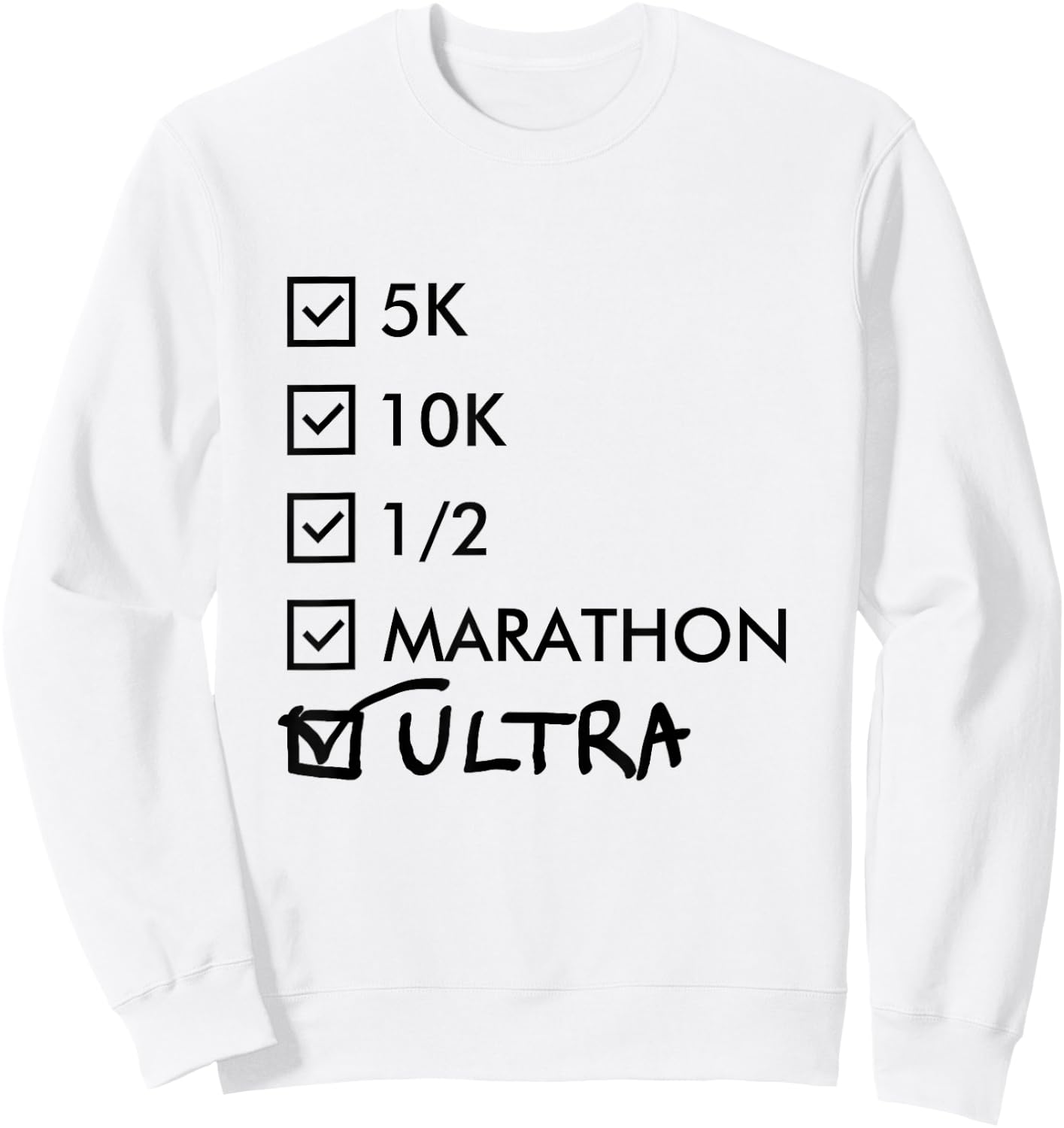 Ultra Marathon Finisher - Running Sweatshirt - Sweatshirt | White