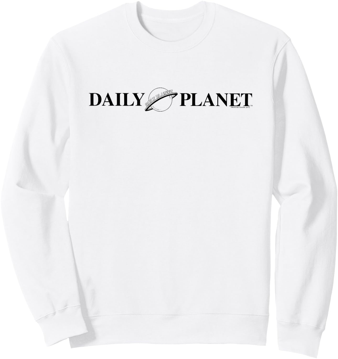 Superman Daily Planet Logo Sweatshirt - Sweatshirt | White