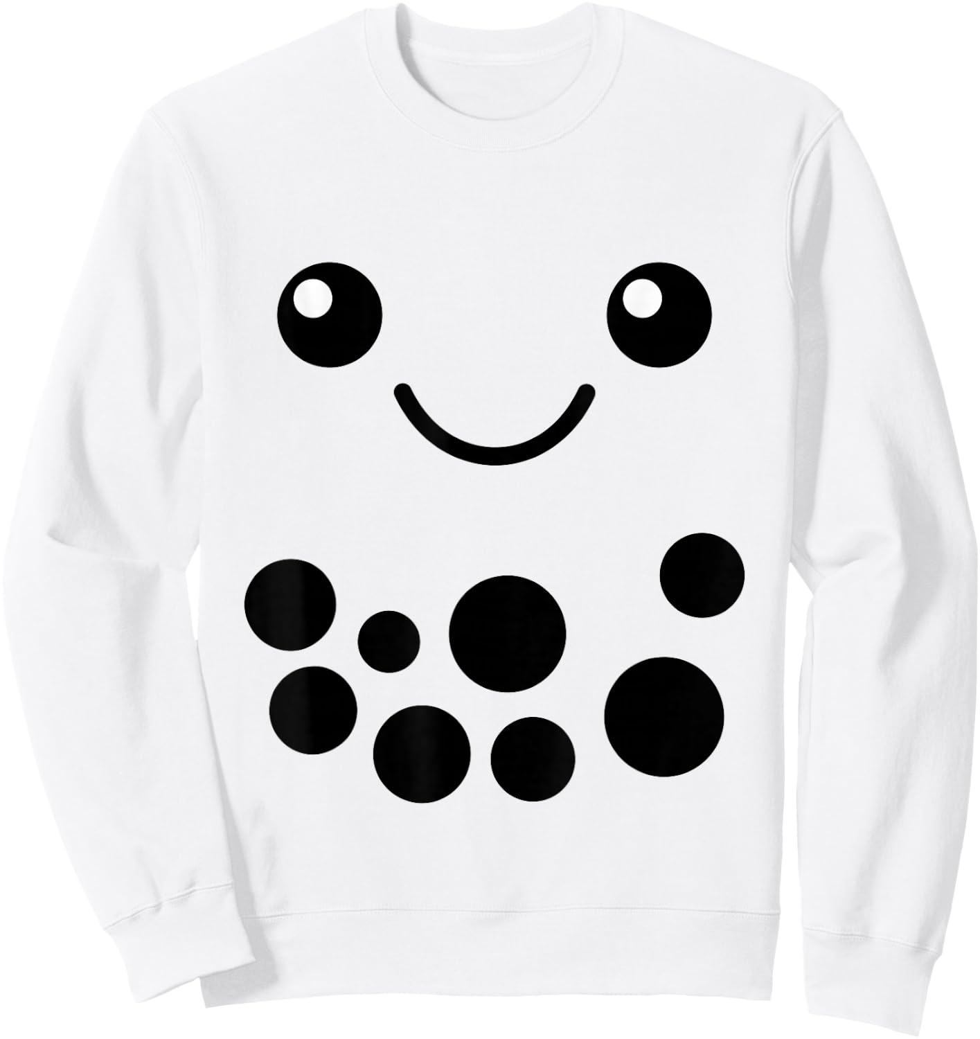 Blueberry Milk Bubble Tea Costume Boba Tea Halloween Costume Sweatshirt - Sweatshirt | White