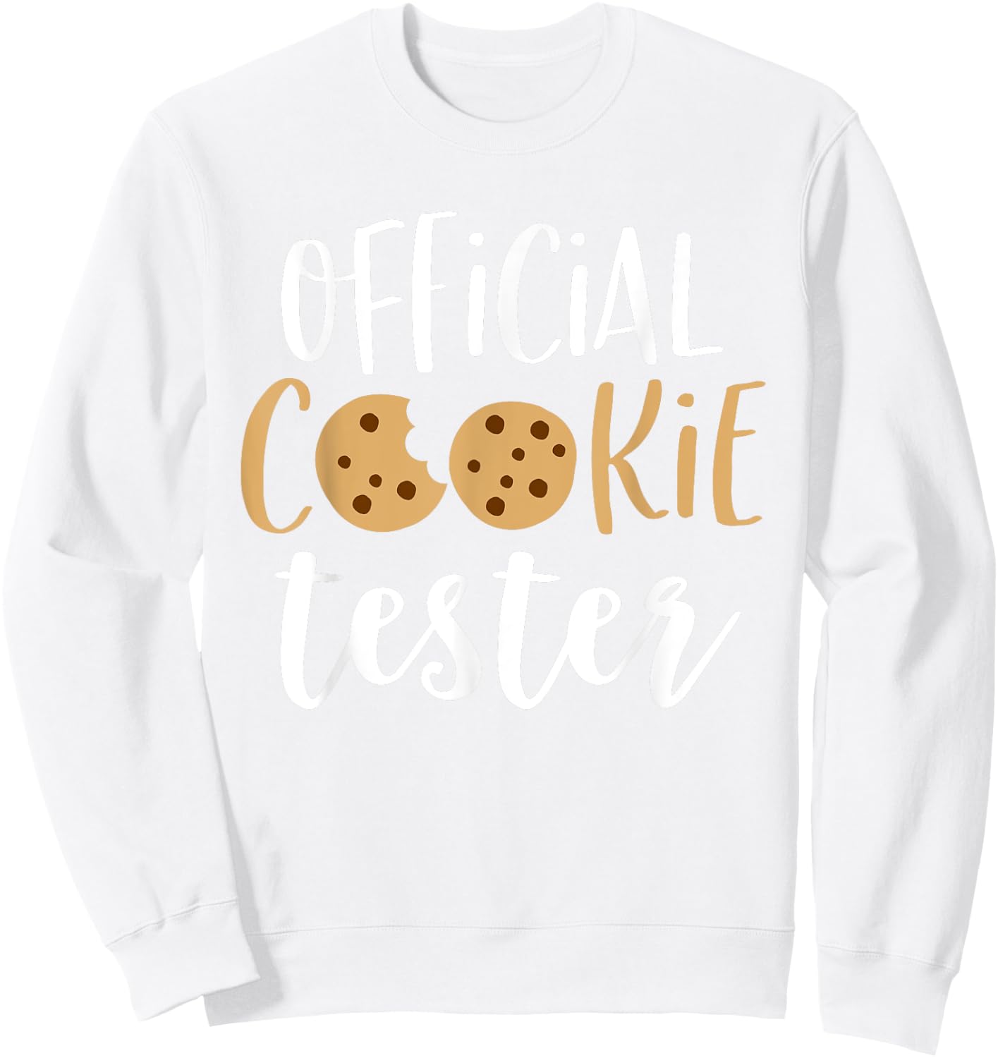 Official Cookie Tester Shirt Funny Family Christmas Pajamas Sweatshirt - Sweatshirt | White