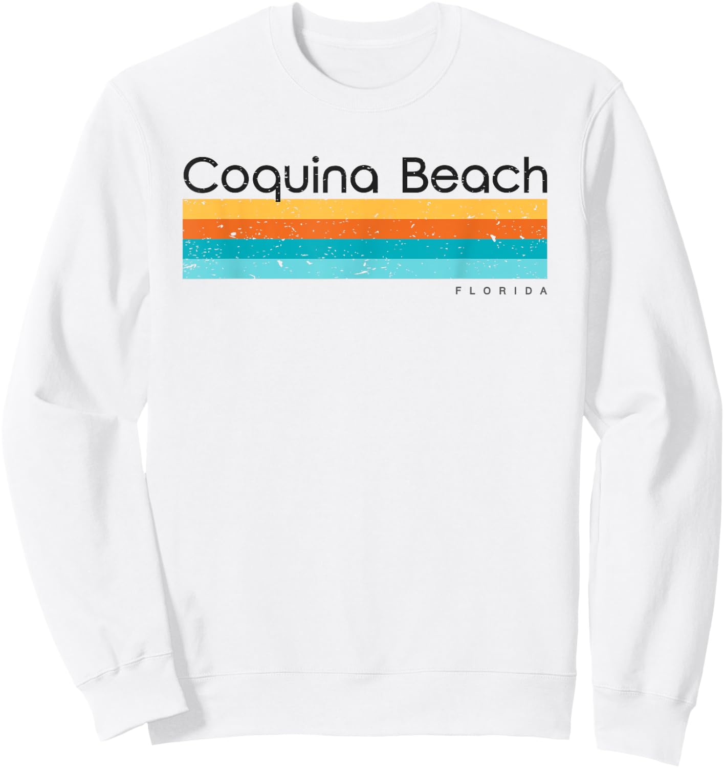 Coquina Beach, Bradenton Beach, Florida FL Women Kids Sweatshirt - Sweatshirt | White