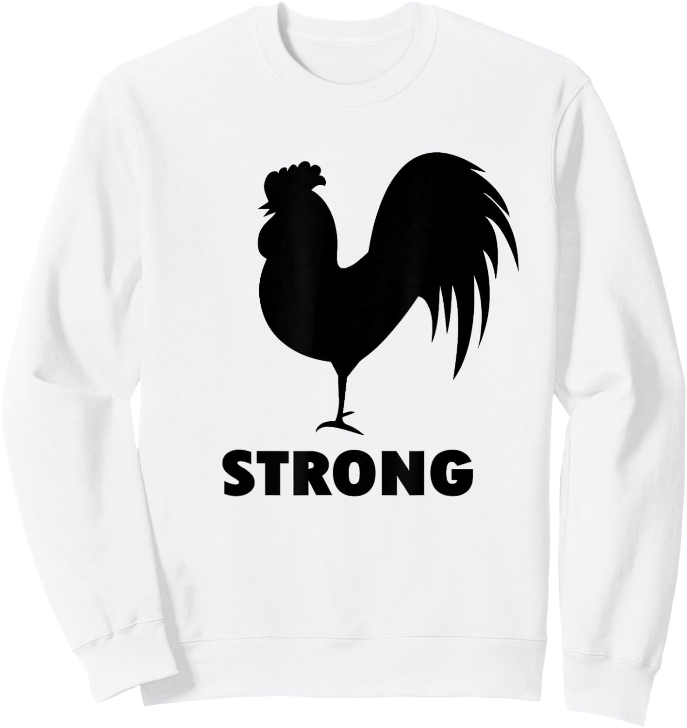 Cock Strong Gym for Weightlifters and bodybuilders Sweatshirt - Sweatshirt | White