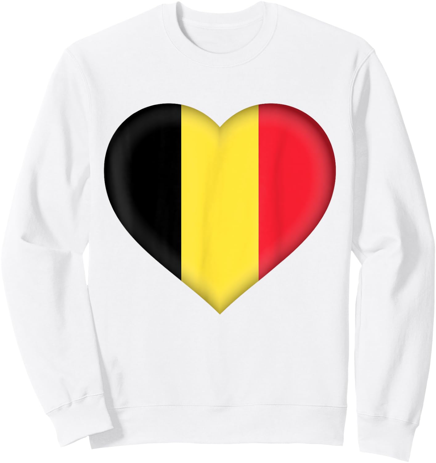 I Love Belgium | Belgian Flag Heart Outfit Sweatshirt - Sweatshirt | White