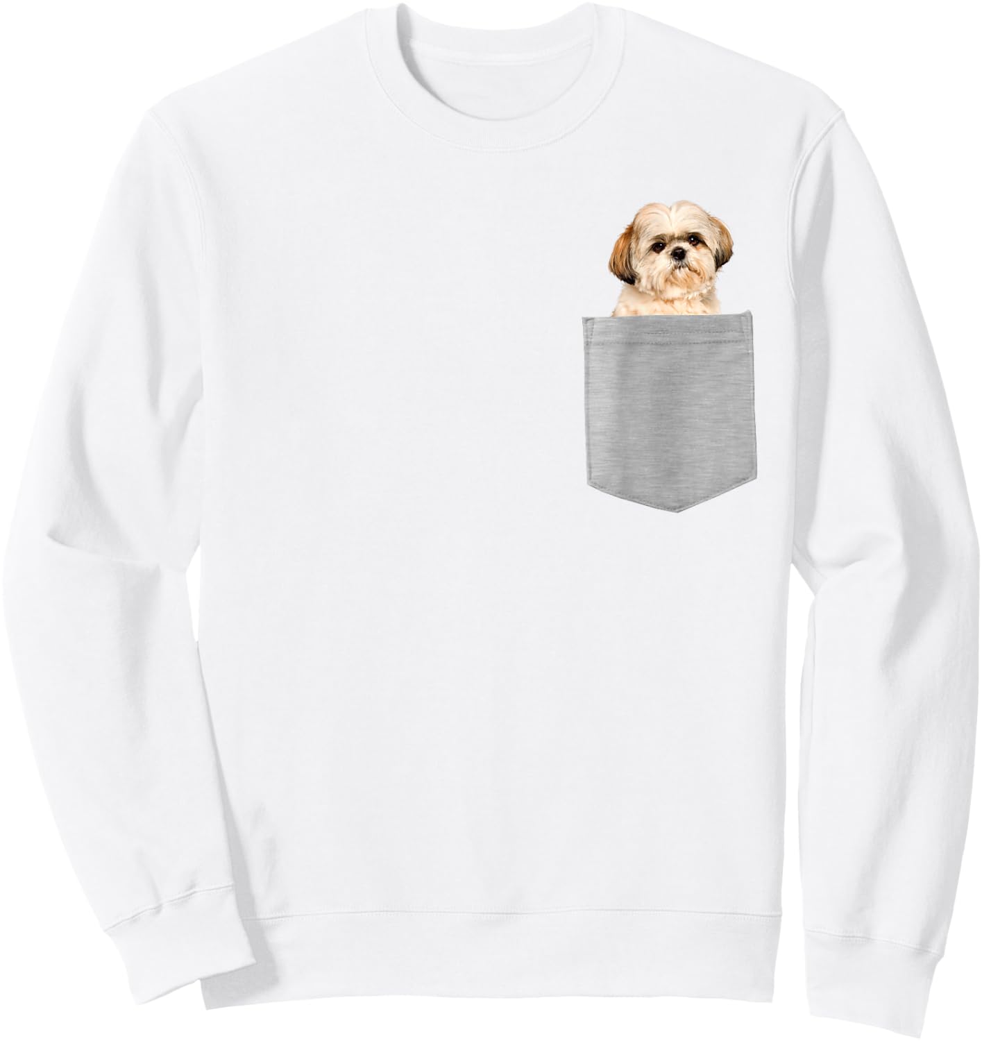 Dog in Your Pocket Shih Tzu Sweatshirt - Sweatshirt | White