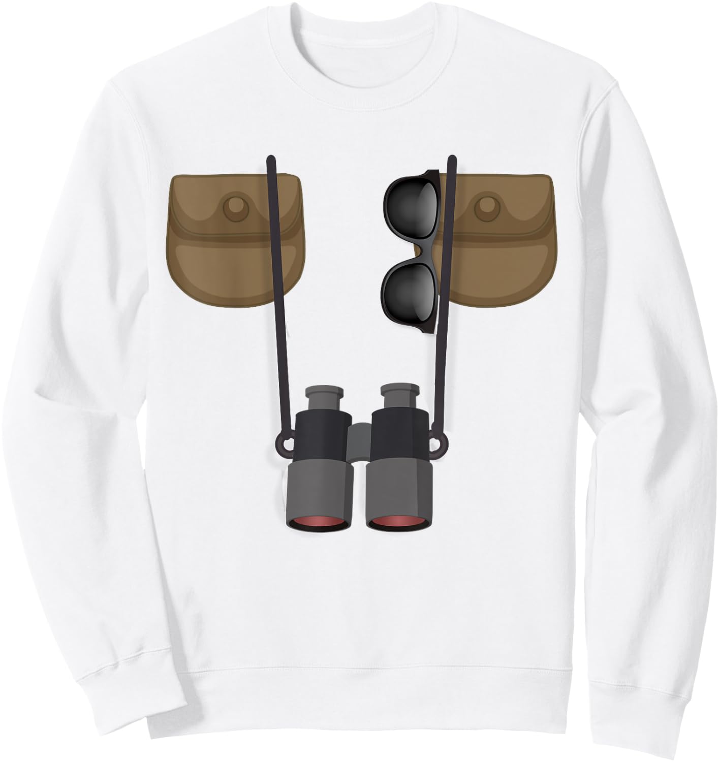 Birdwatcher Ornithologist Jungle Safari Explorer Costume Sweatshirt - Sweatshirt | White