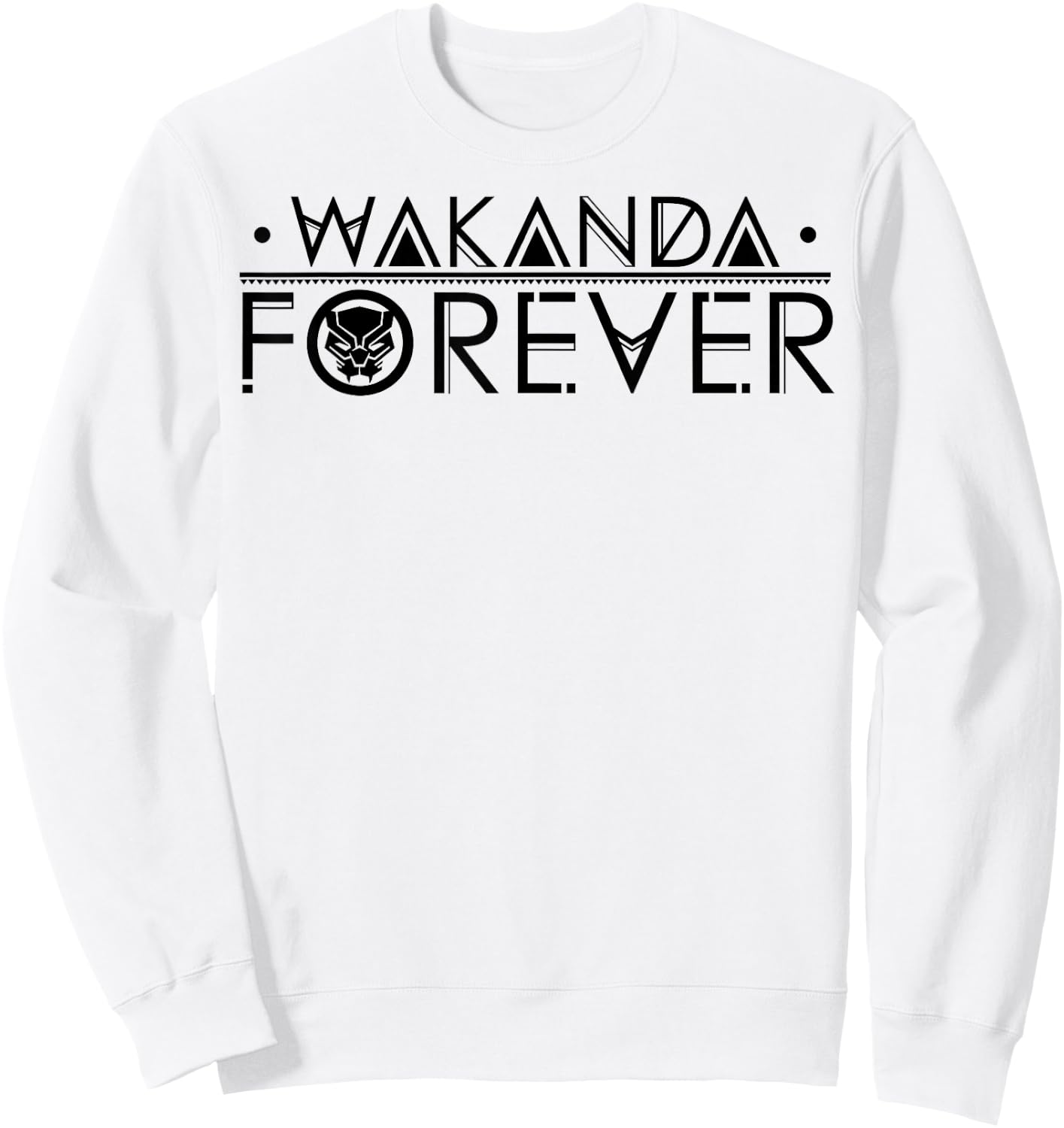 Marvel Black Panther Wakanda Forever Chest Graphic Sweatshirt - Sweatshirt | White
