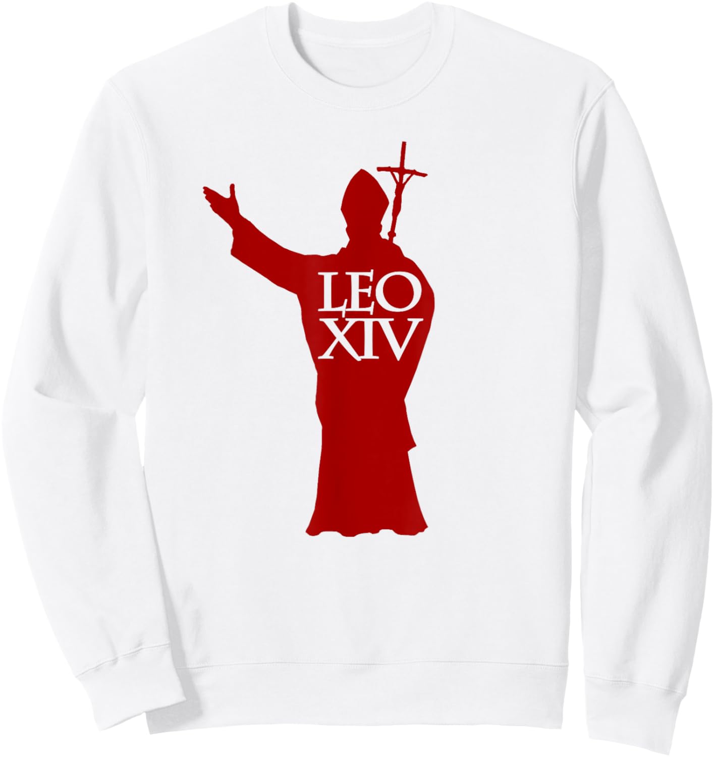 Pope Leo XIV Sweatshirt - Sweatshirt | White