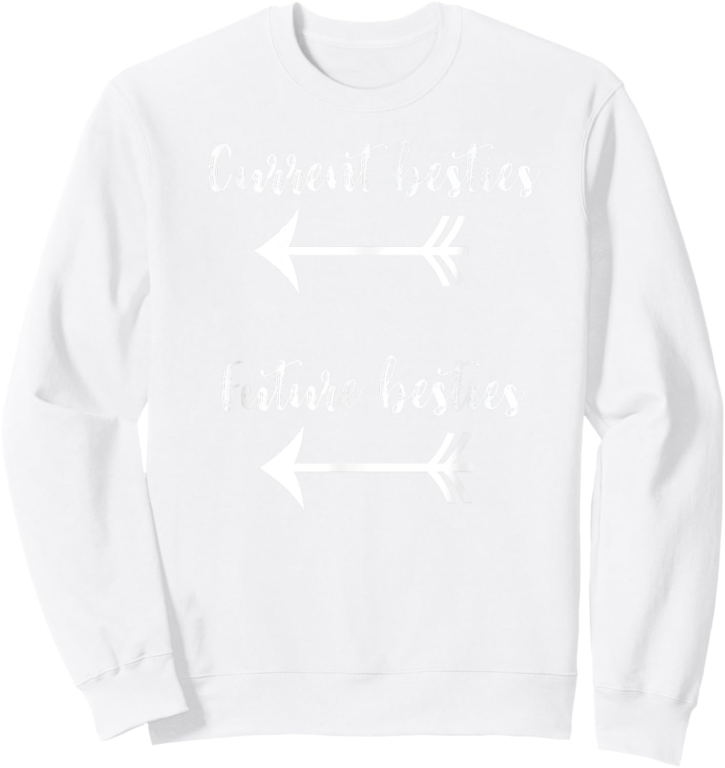 Pregnant Friend t shirt gift - Future Bestie Pregnancy shirt Sweatshirt - Sweatshirt | White