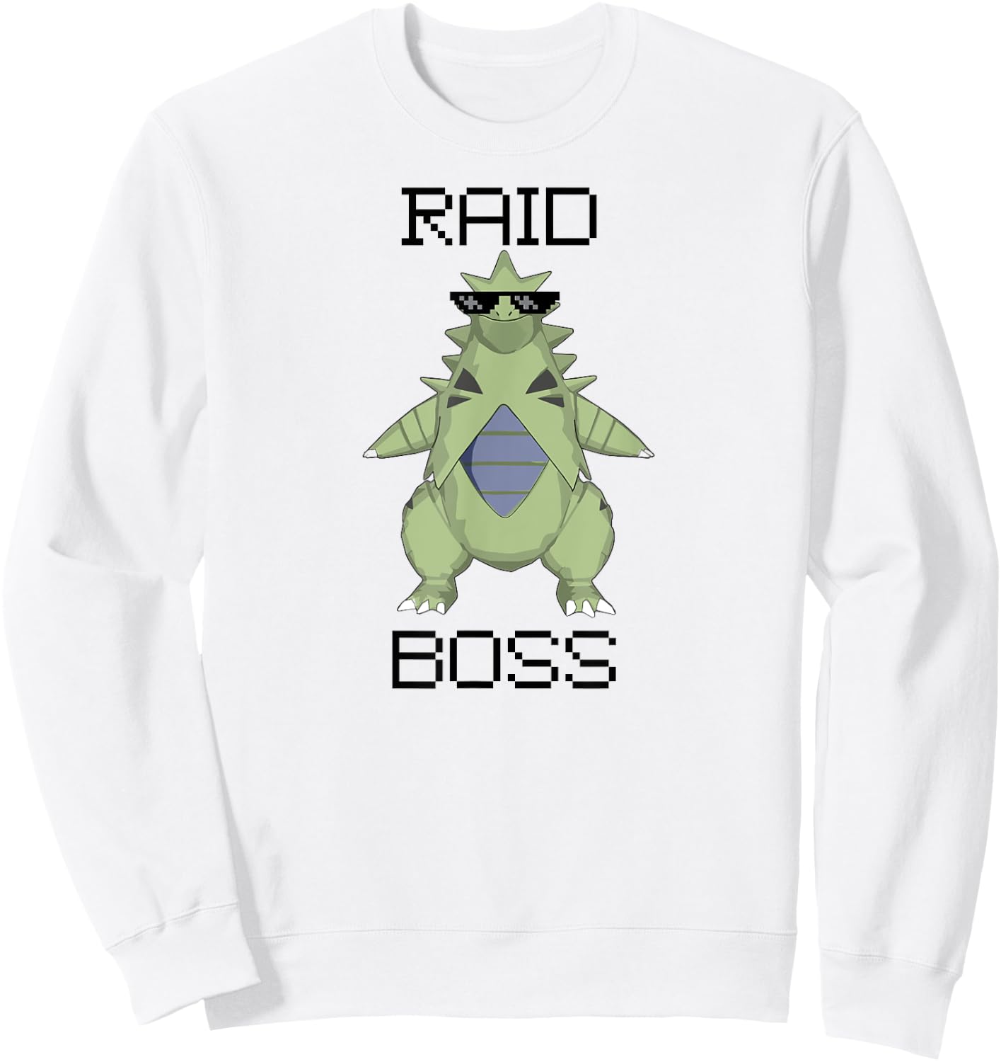 Raid Boss Dinosaur Sweatshirt - Sweatshirt | White