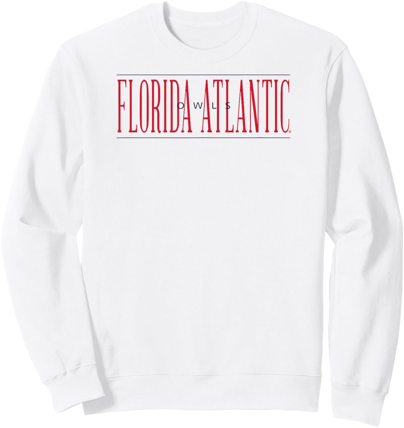 Florida Atlantic Owls Psychic Gray Officially Licensed Sweatshirt - Sweatshirt | White