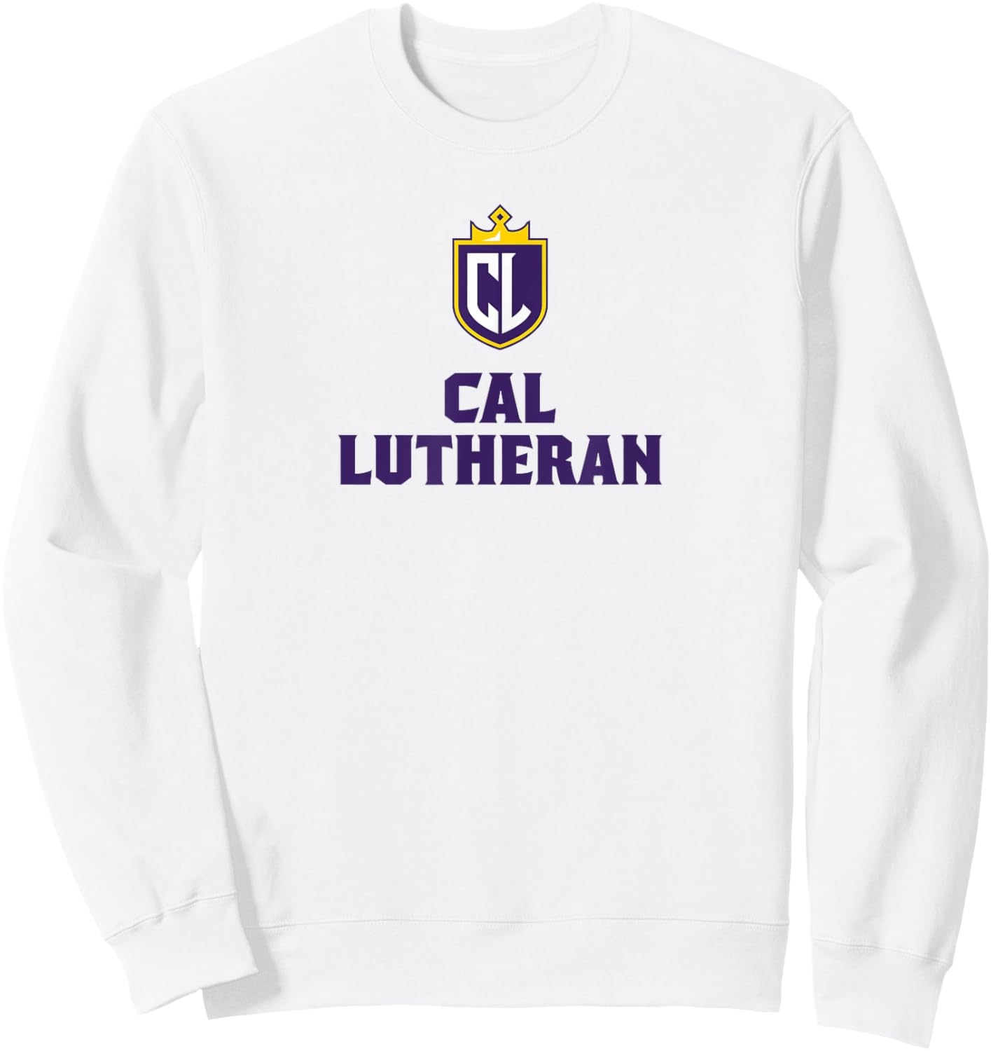 California Lutheran University Kingsmen Primary Logo Sweatshirt - Sweatshirt | White