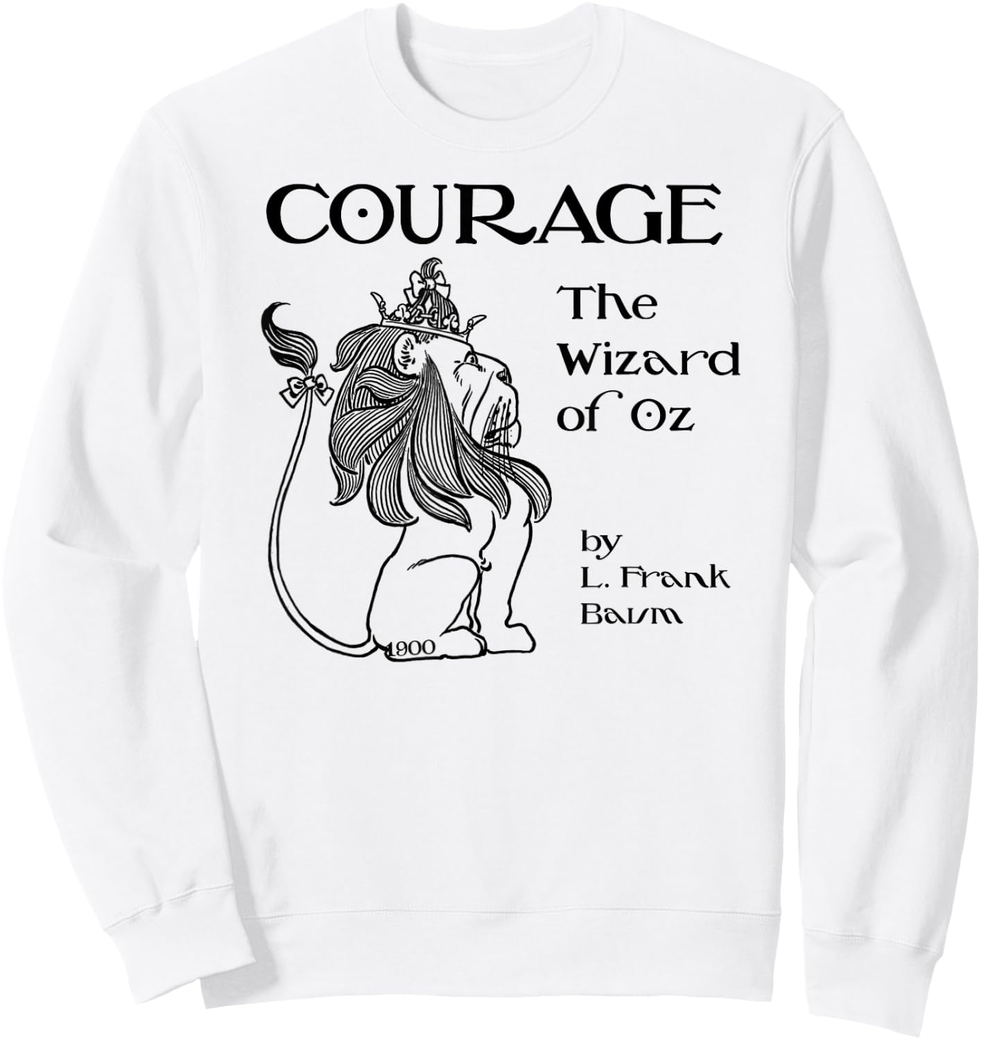 The Wizard of OZ Cowardly Lion Courage Sweatshirt - Sweatshirt | White