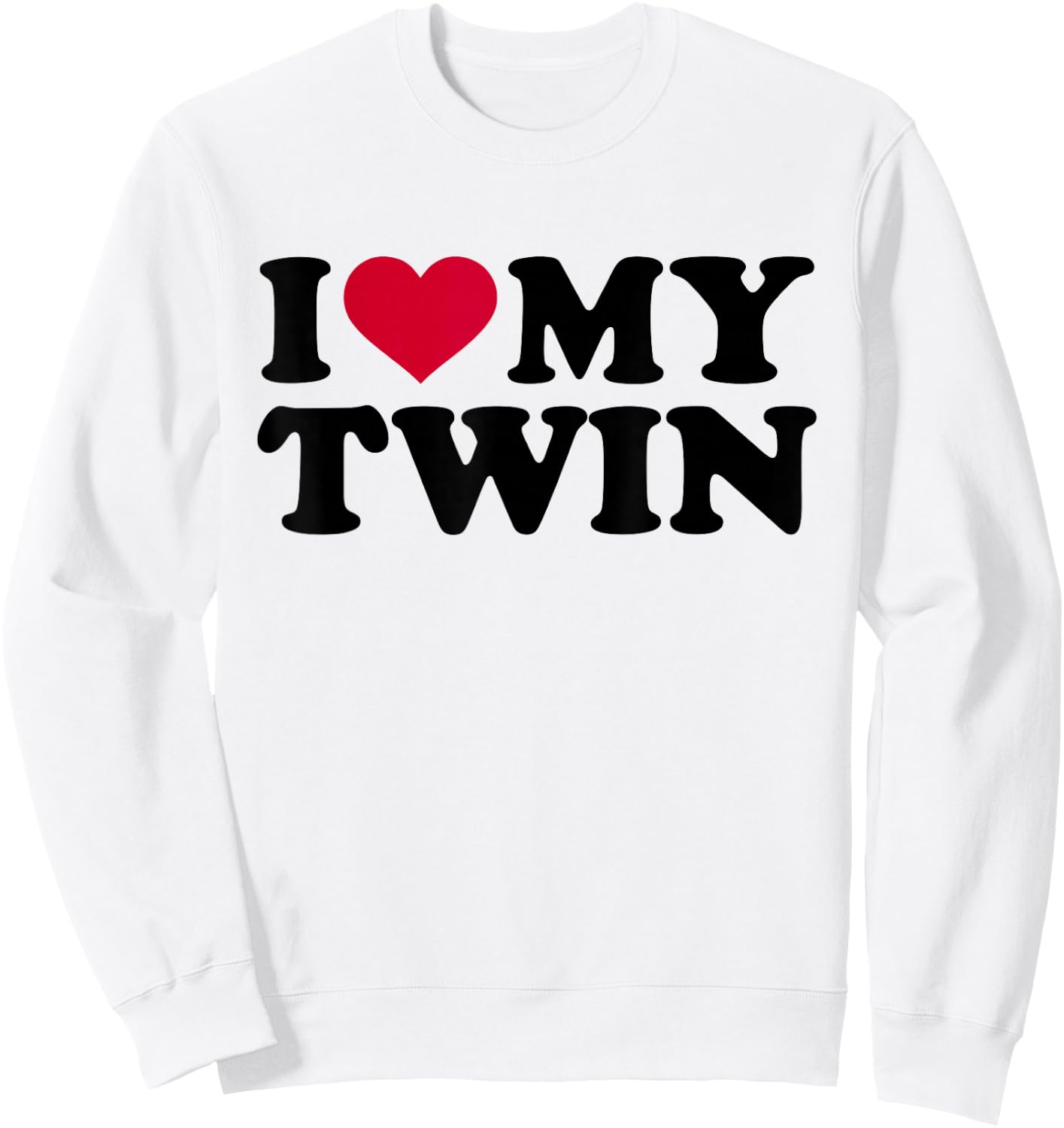 I Love My Twin Sweatshirt - Sweatshirt | White