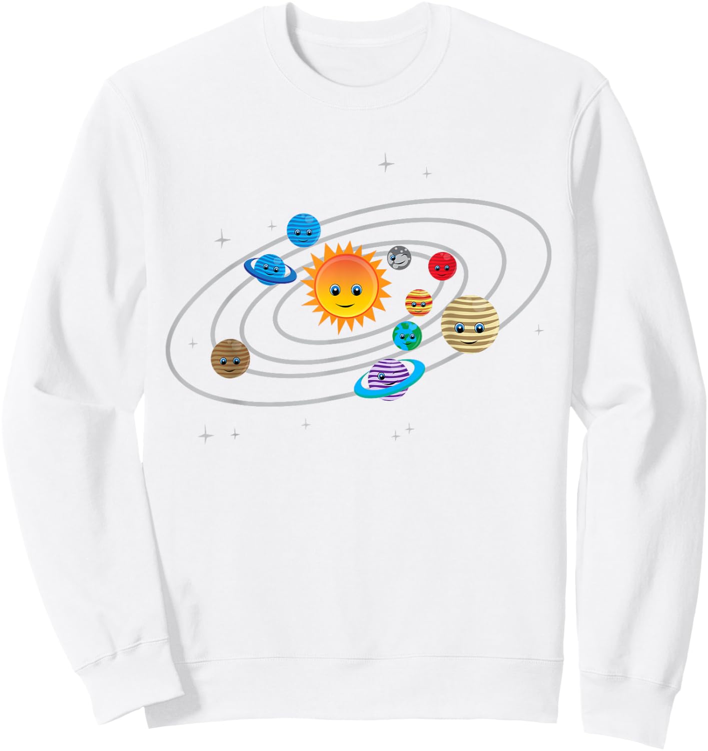 Solar System Planets Earth & Sun for Toddler & Kids Sweatshirt - Sweatshirt | White