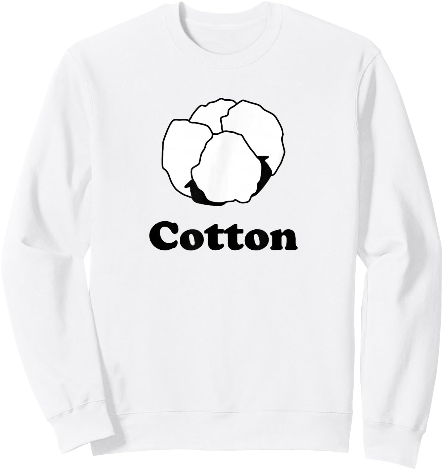 Cotton Boll T Shirt Sweatshirt - Sweatshirt | White