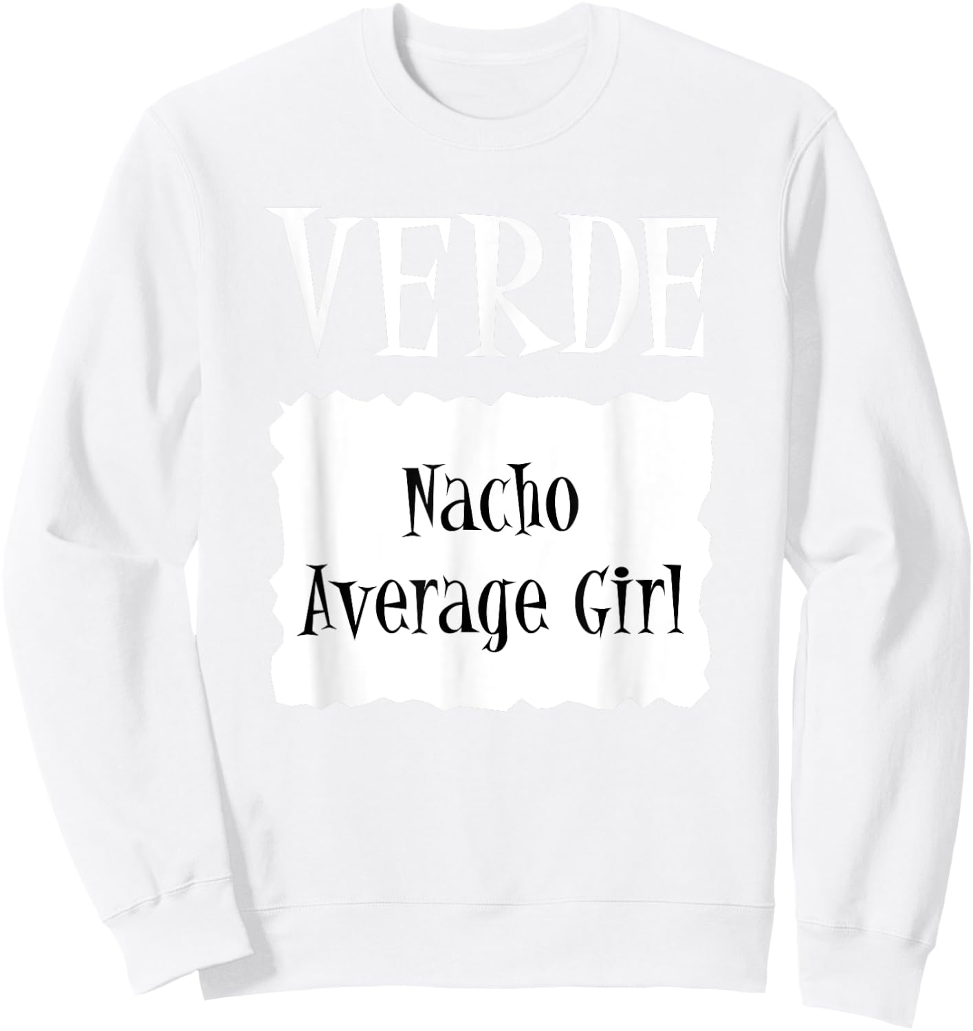 VERDE - Hot Packet Halloween Taco Costume Sweatshirt - Sweatshirt | White