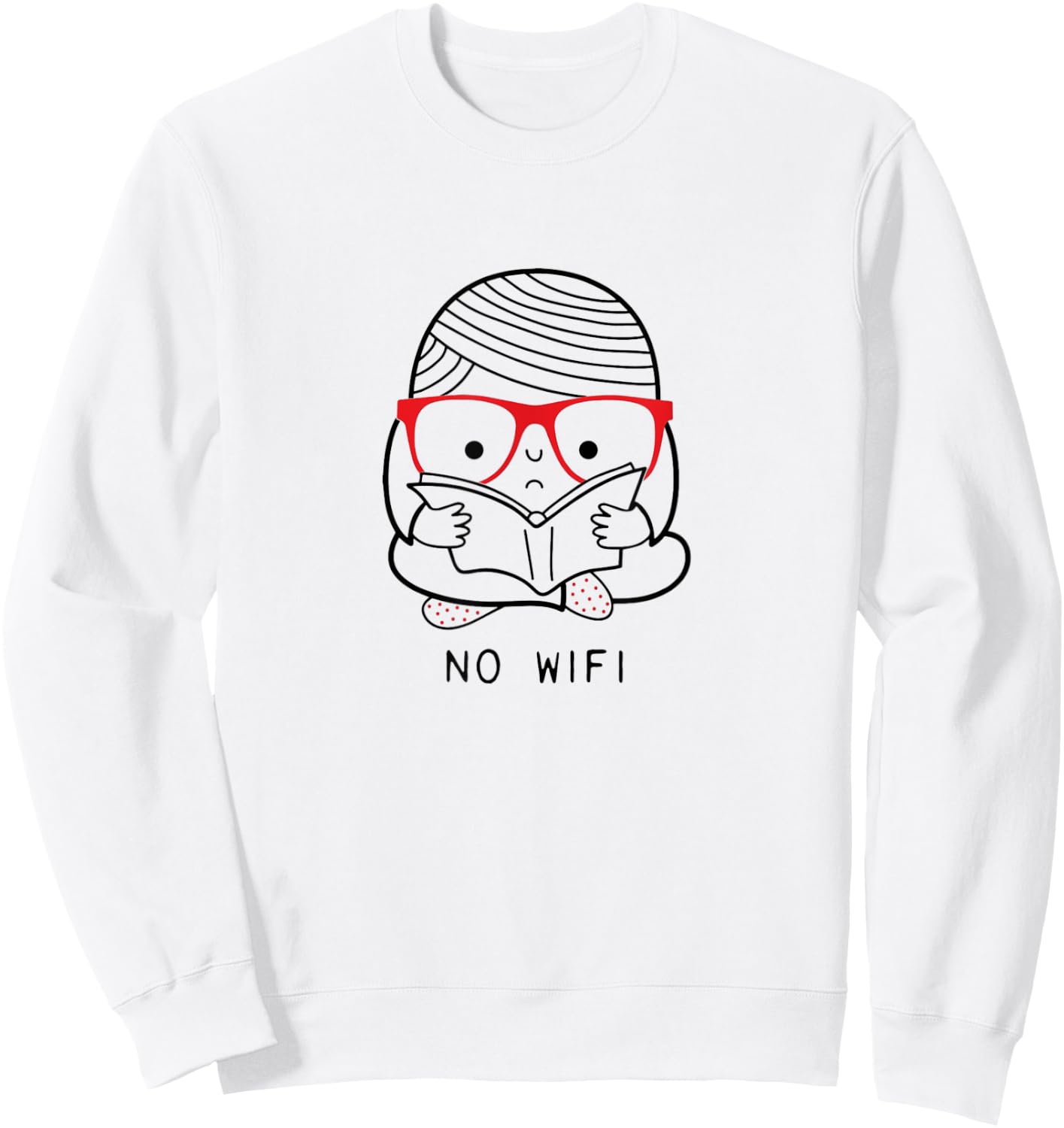 No Wifi Sweatshirt - Sweatshirt | White
