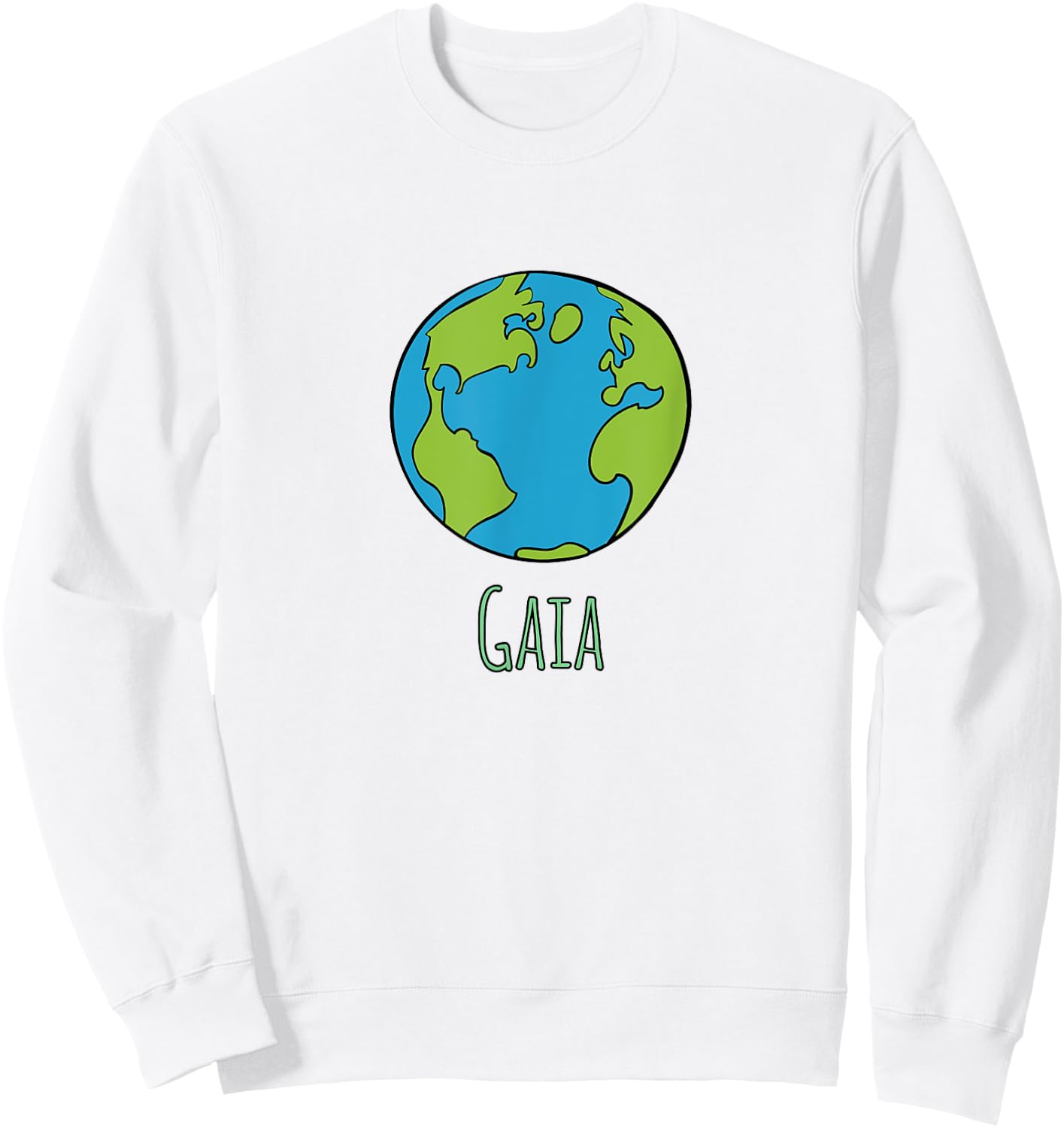 Gaia Spiritual Ecology Earth Day Sweatshirt - Sweatshirt | White