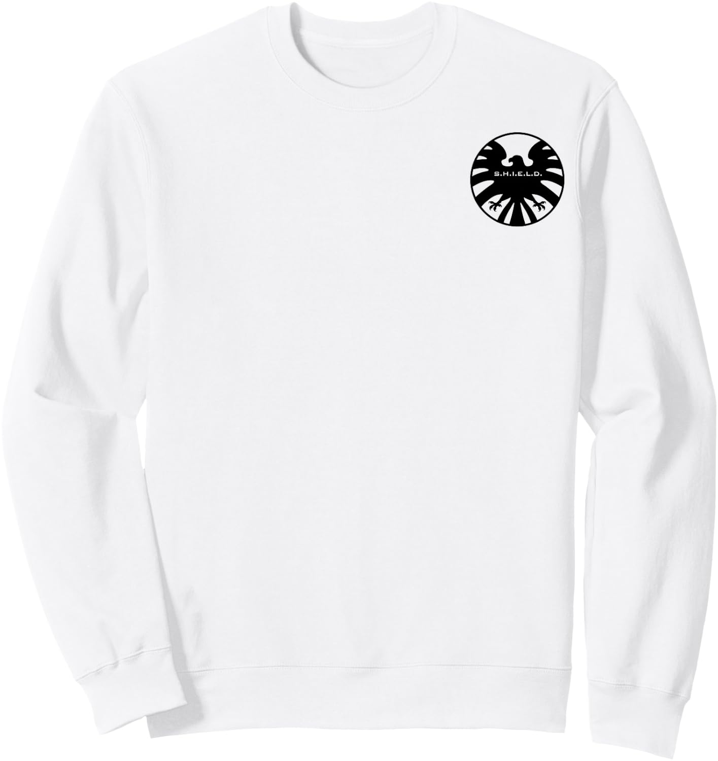 Marvel Agents Of Shield Eagle Symbol Pocket Graphic Sweatshirt - Sweatshirt | White
