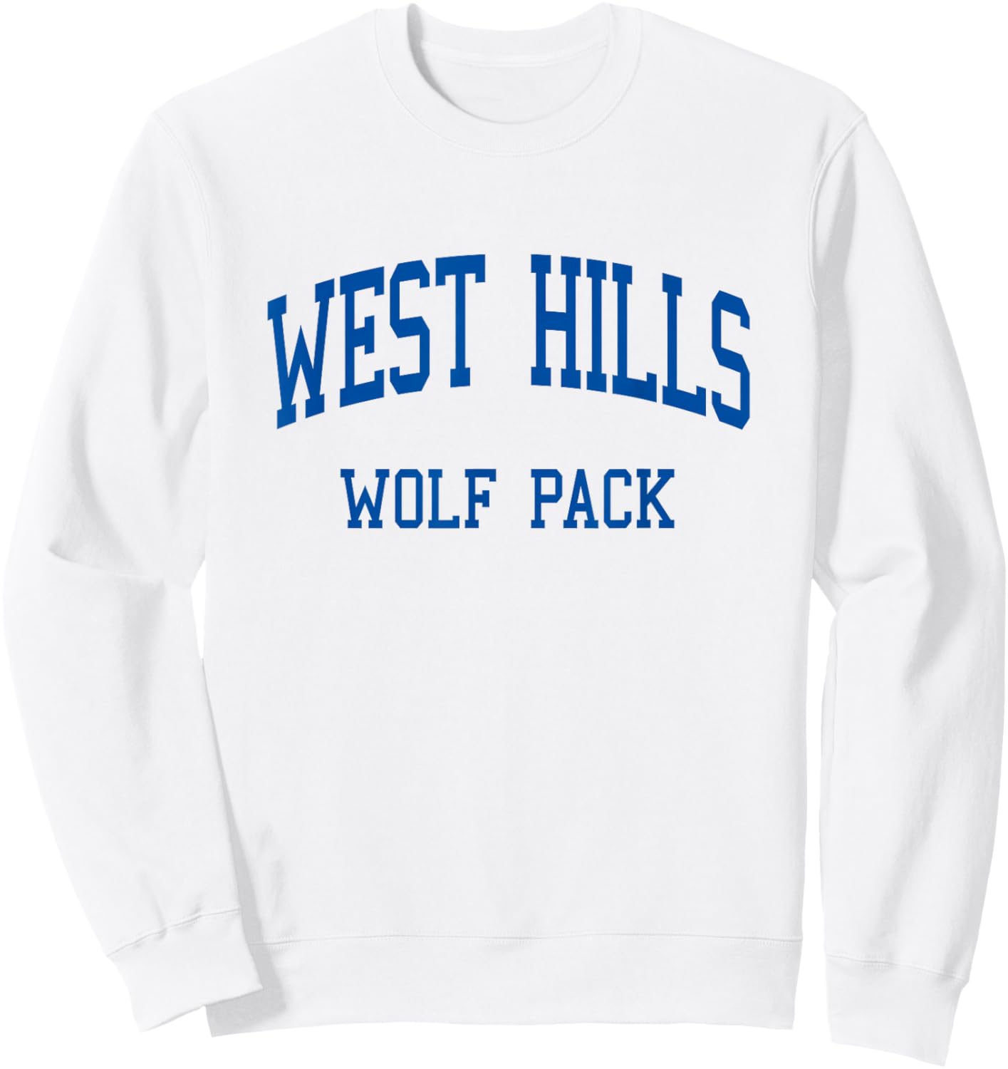 West Hills High School HS Santee CA Retro Sweatshirt - Sweatshirt | White